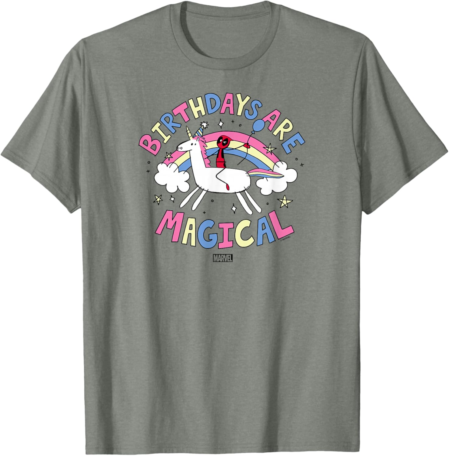 Deadpool Birthdays Are Magical T-Shirt Fun Gift for Marvel Fans - 2