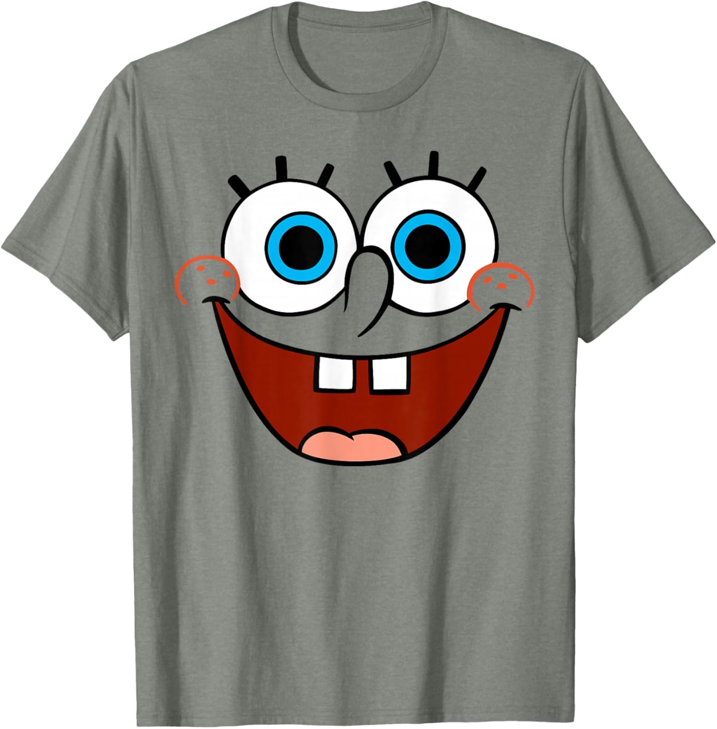 Spongebob SquarePants Fun Smiling Face Large T-Shirt for Kids and Adults - 5