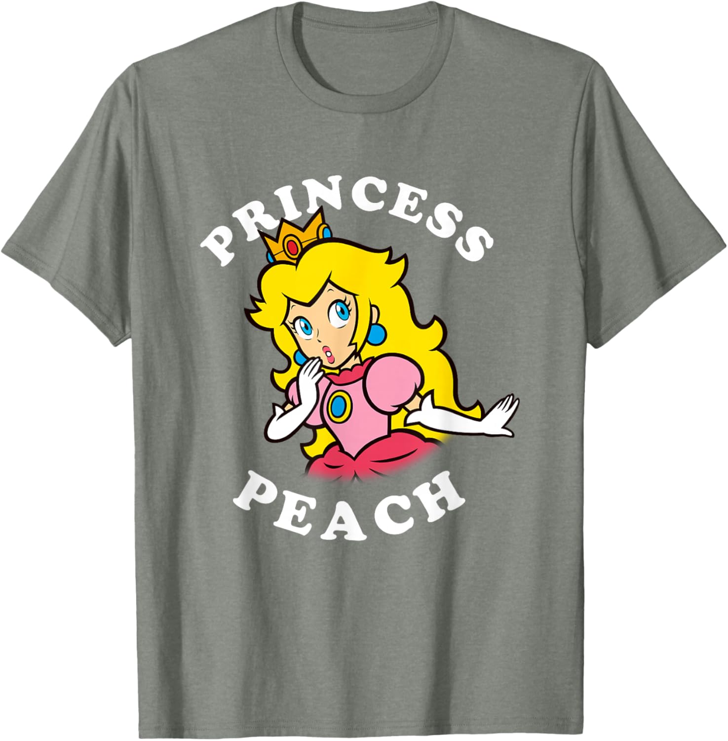 Super Mario Princess Peach Big Portrait T-Shirt for Fans and Collectors - 7