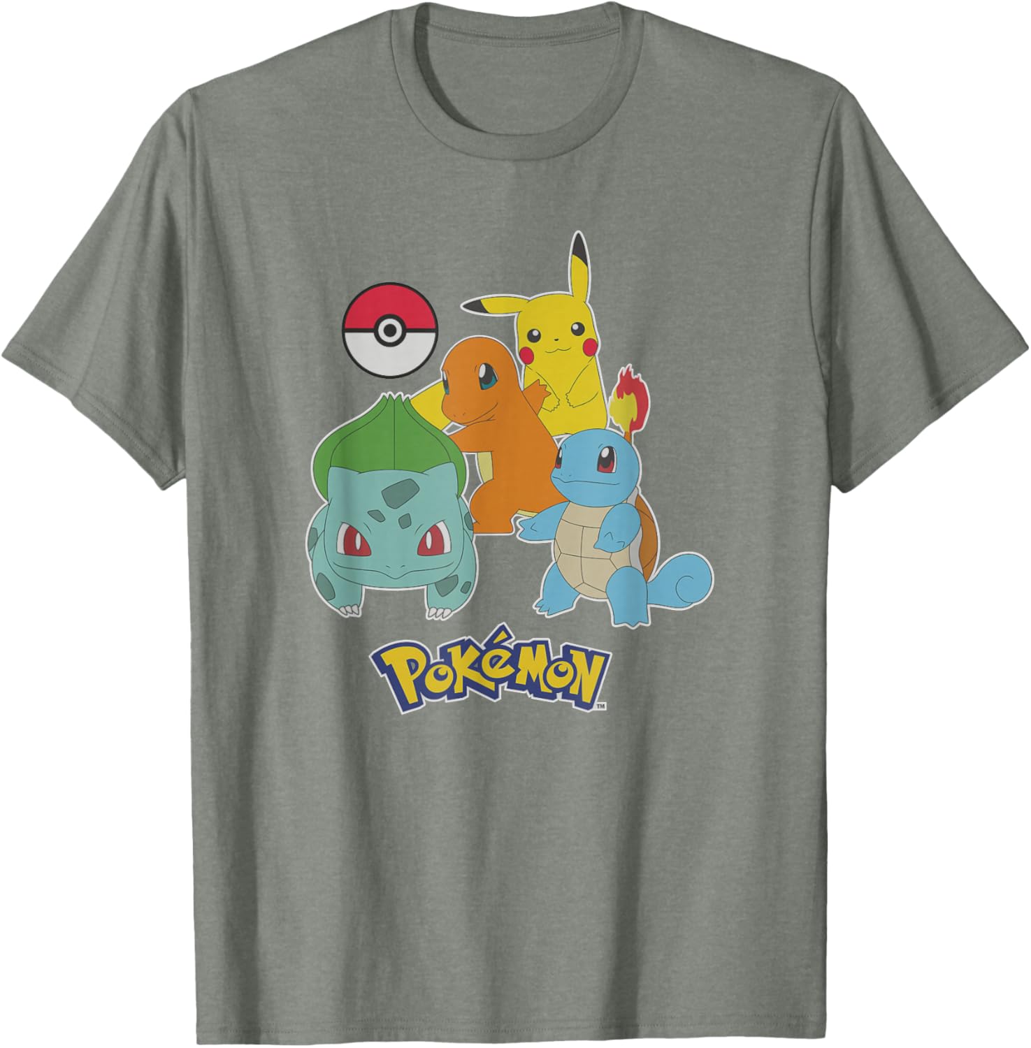 Pokemon First Generation Group Shot Logo T-Shirt for Fans and Collectors - 7