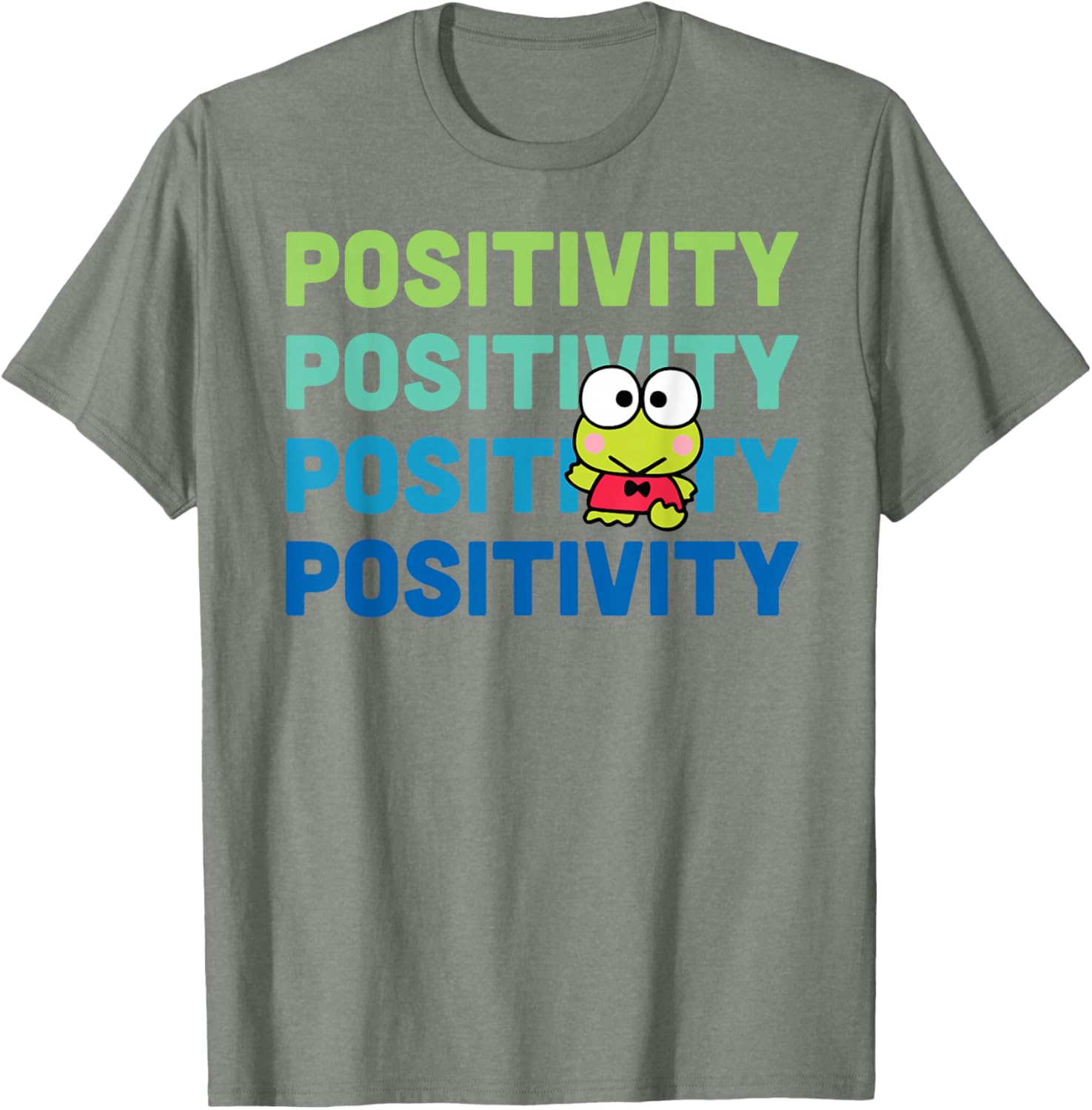 Keroppi Positivity T-Shirt - Cute Frog Design for Fun Fashion Lovers - 6