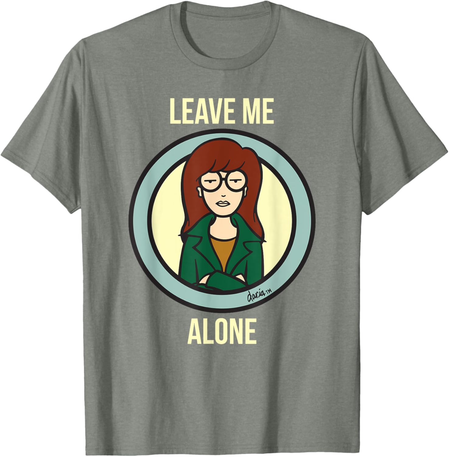 Mademark x Daria Leave Me Alone T-Shirt for Trendy Casual Wear - 6