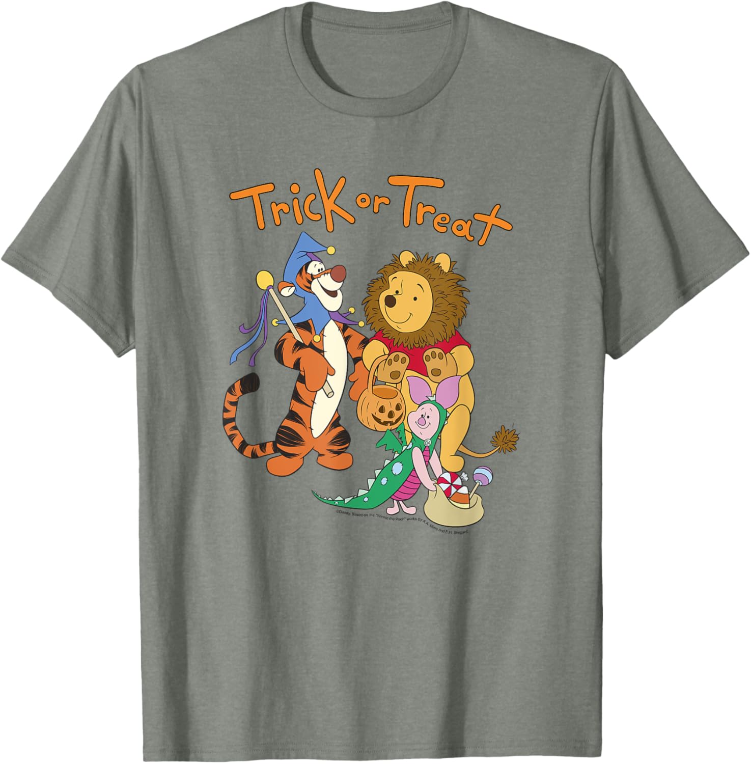 Disney Winnie The Pooh Halloween Group Shot Trick or Treat T-Shirt - 13