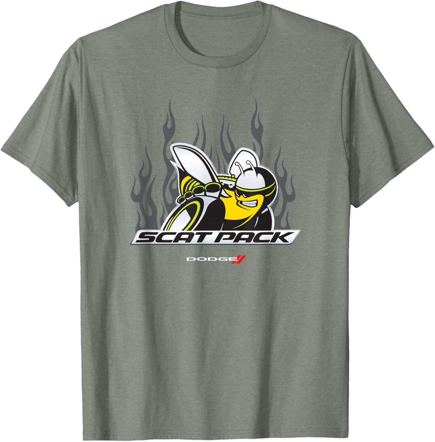 Dodge Scat Pack Flames T-Shirt for Car Enthusiasts - Stylish Apparel - 5