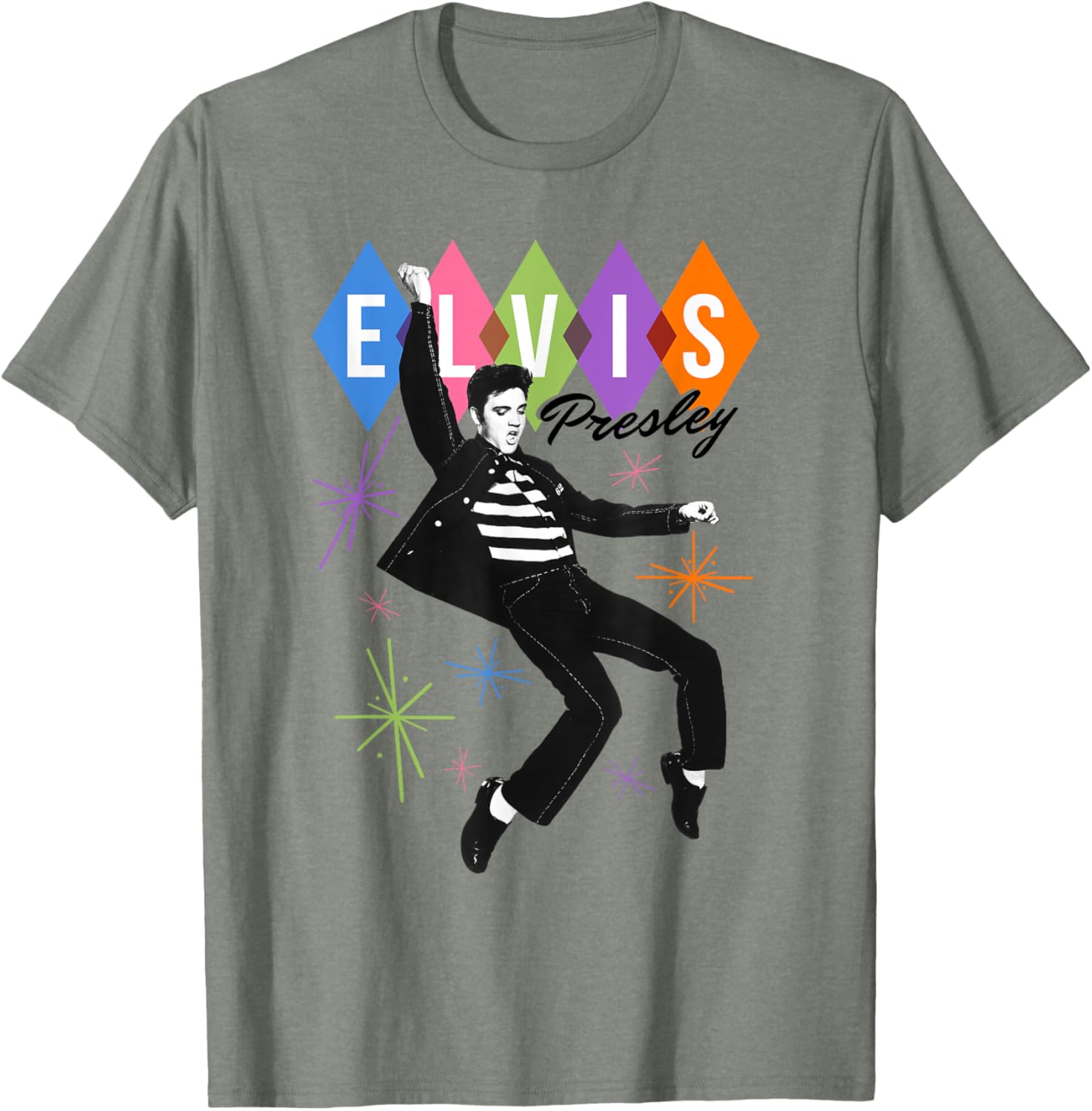 Elvis Presley Official Dancing Star T-Shirt - Vintage Style Music Apparel - 12