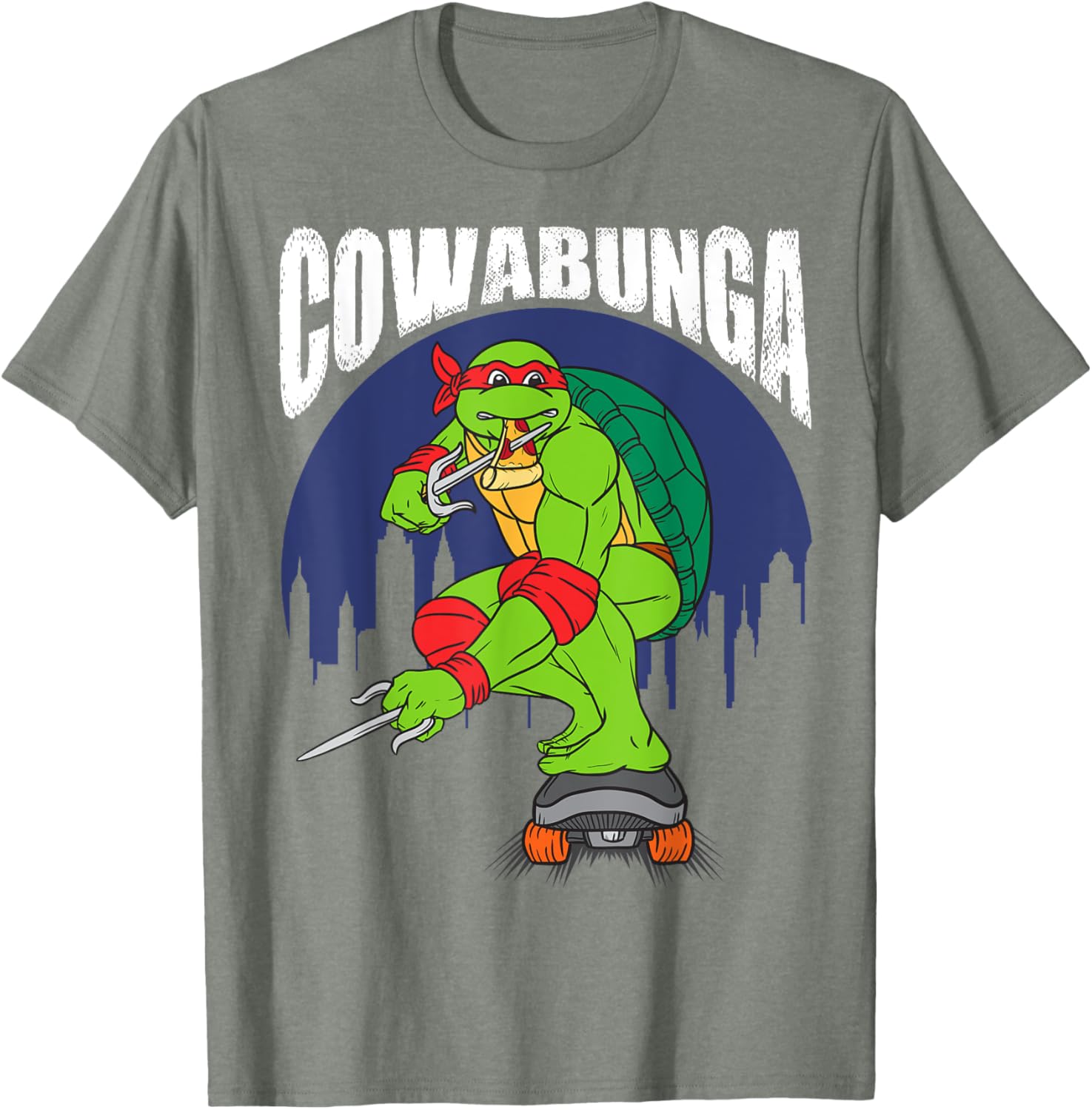 Mademark Teenage Mutant Ninja Turtles Cowabunga Raphael Pizza T-Shirt - 5