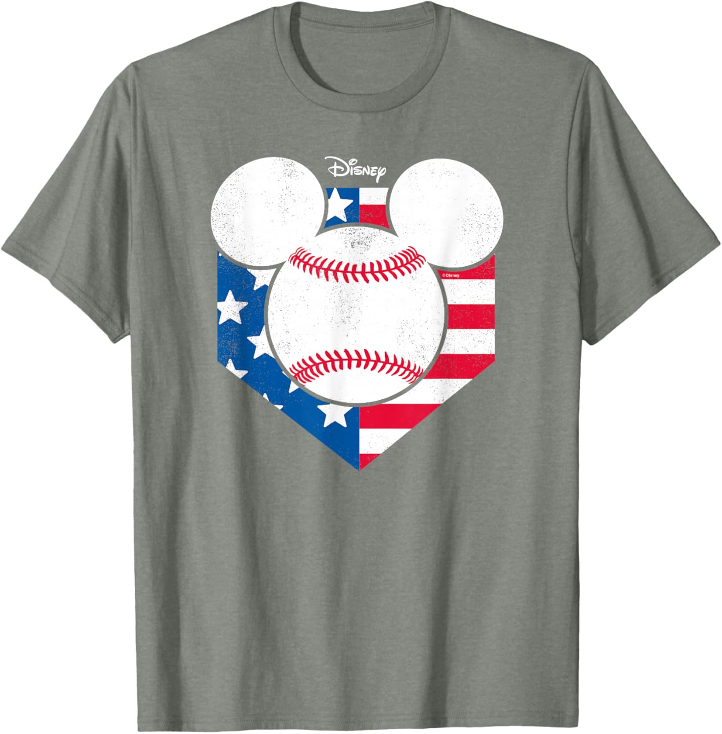 Disney Mickey Baseball Diamond T-Shirt Cool Graphic Tee for Fans - 11