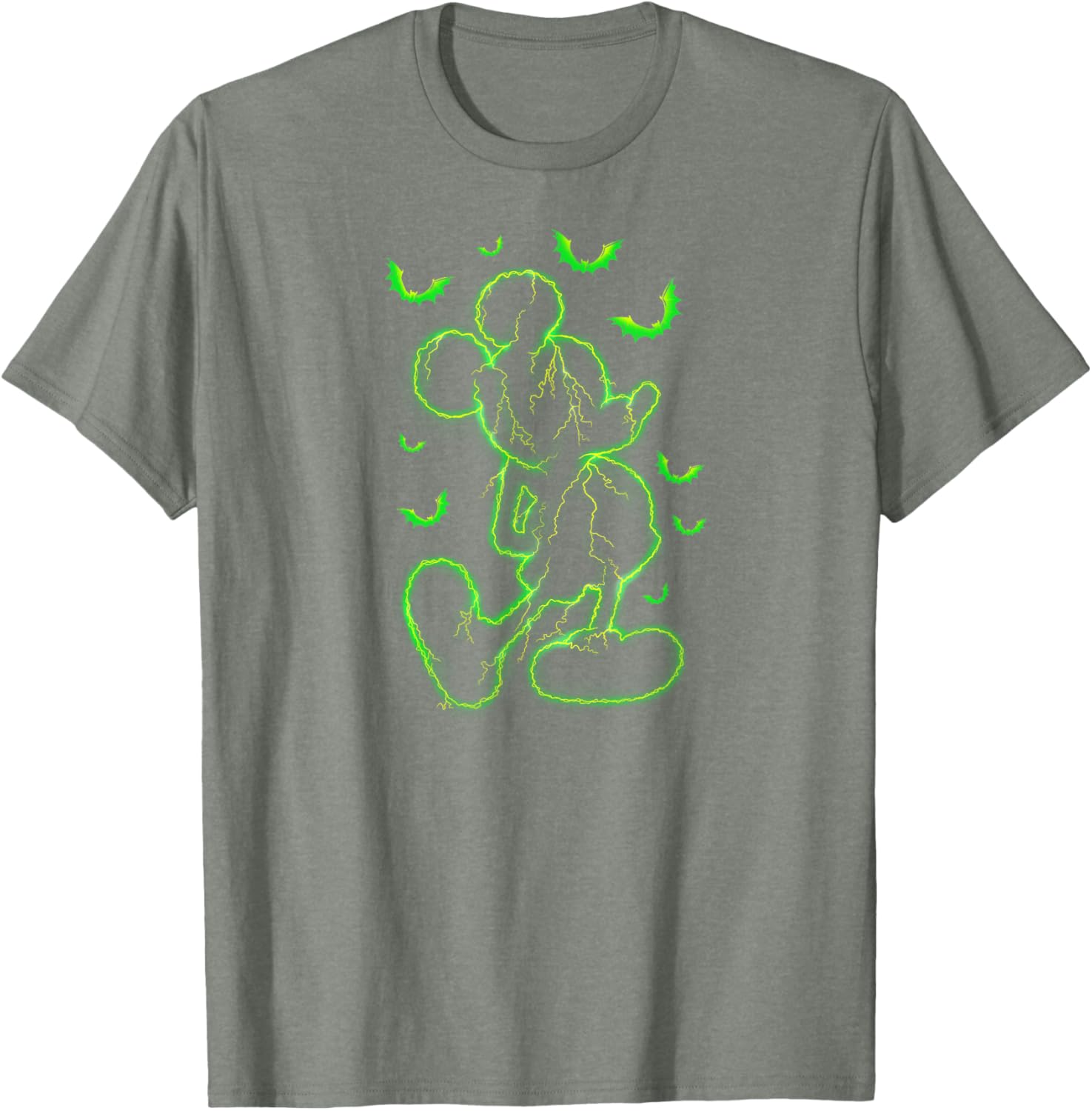 Mickey Mouse Green Lighting Halloween T-Shirt for Kids and Adults - 5