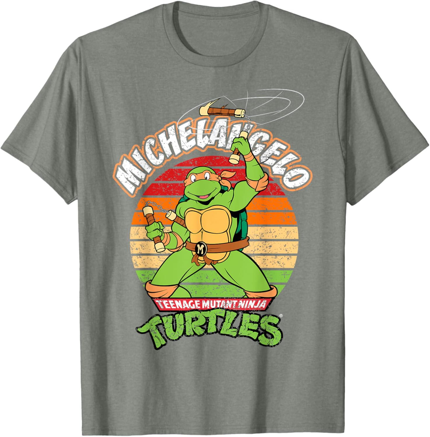 Mademark TMNT Michelangelo Ready For Action T-Shirt for Kids and Adults - 11