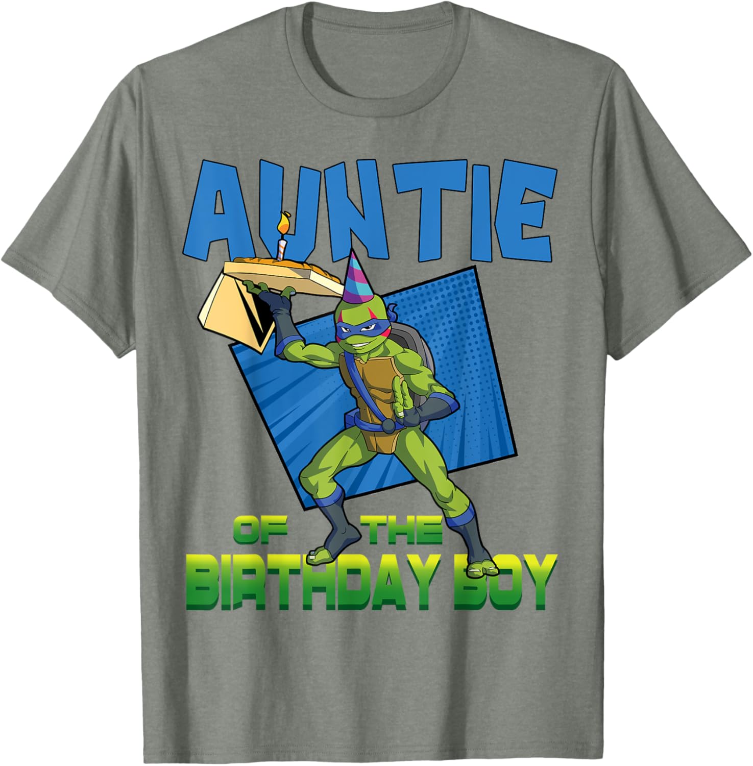 Mademark Teenage Mutant Ninja Turtles Leo Birthday Boy Pizza Party T-Shirt - 13