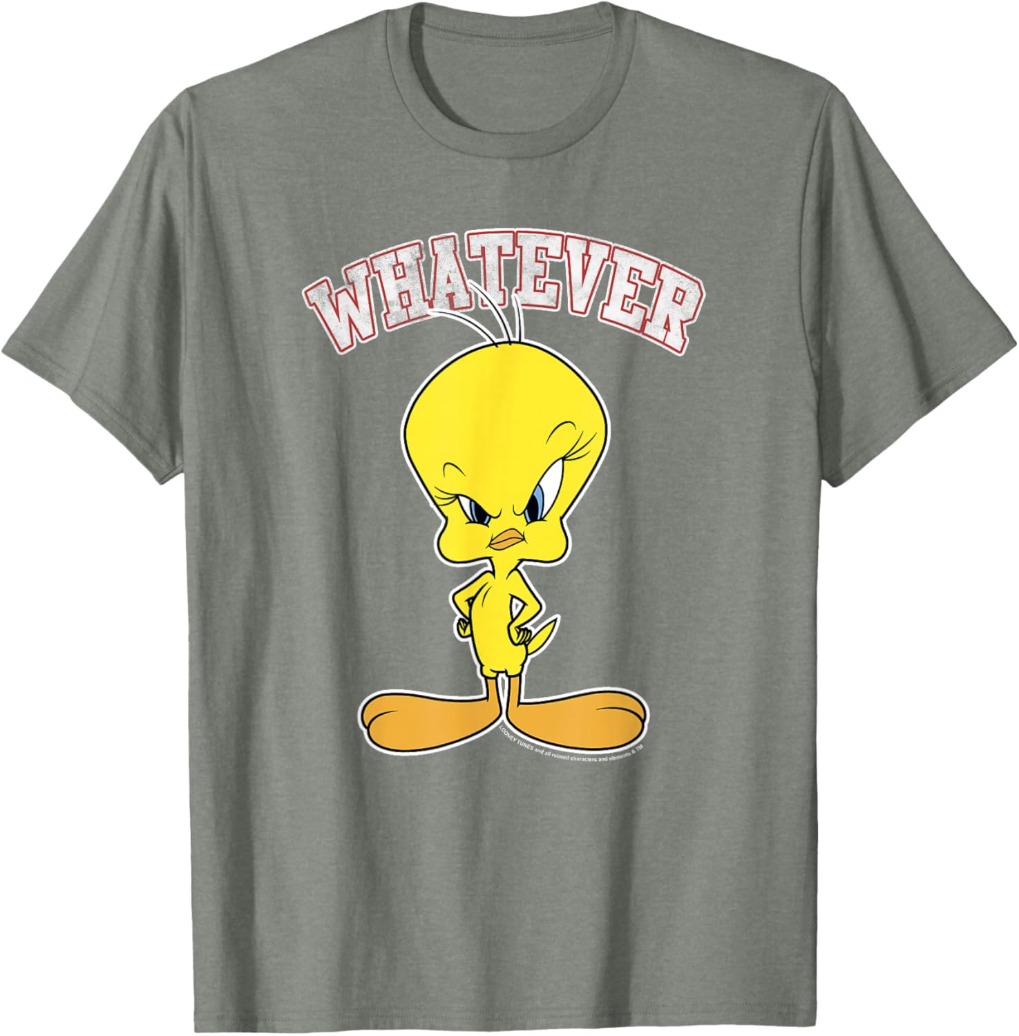 Looney Tunes Tweety Mad Face T-Shirt for Fun Casual Wear - 8