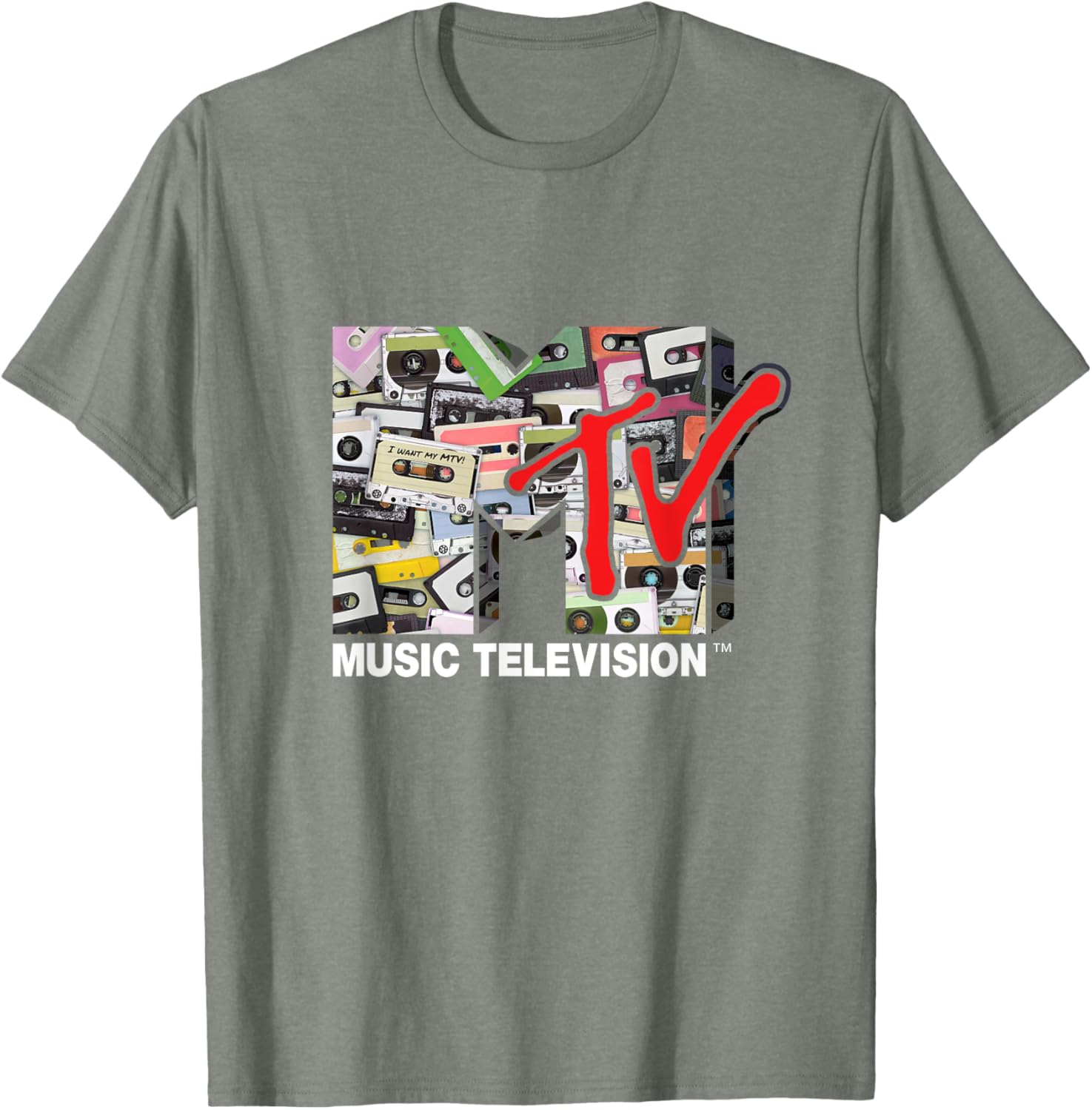 Mademark x MTV Retro 80s Cassette Tapes Remix T-Shirt for Vintage Style - 2