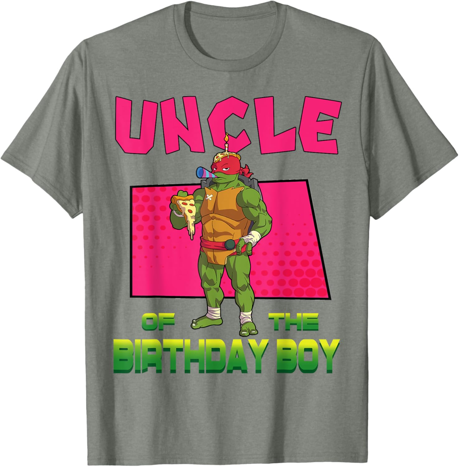 Raphael Pizza Theme Party T-Shirt for Birthday Boys by Mademark Ninja Turtles - 10