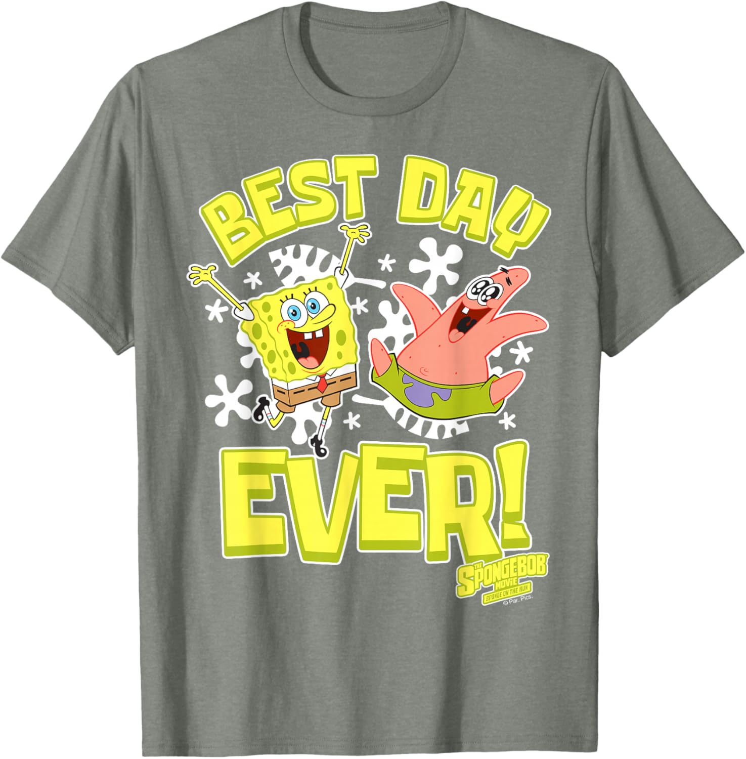 Sponge On The Run Patrick & SpongeBob Best Day Ever T-Shirt for Fun Lovers - 6