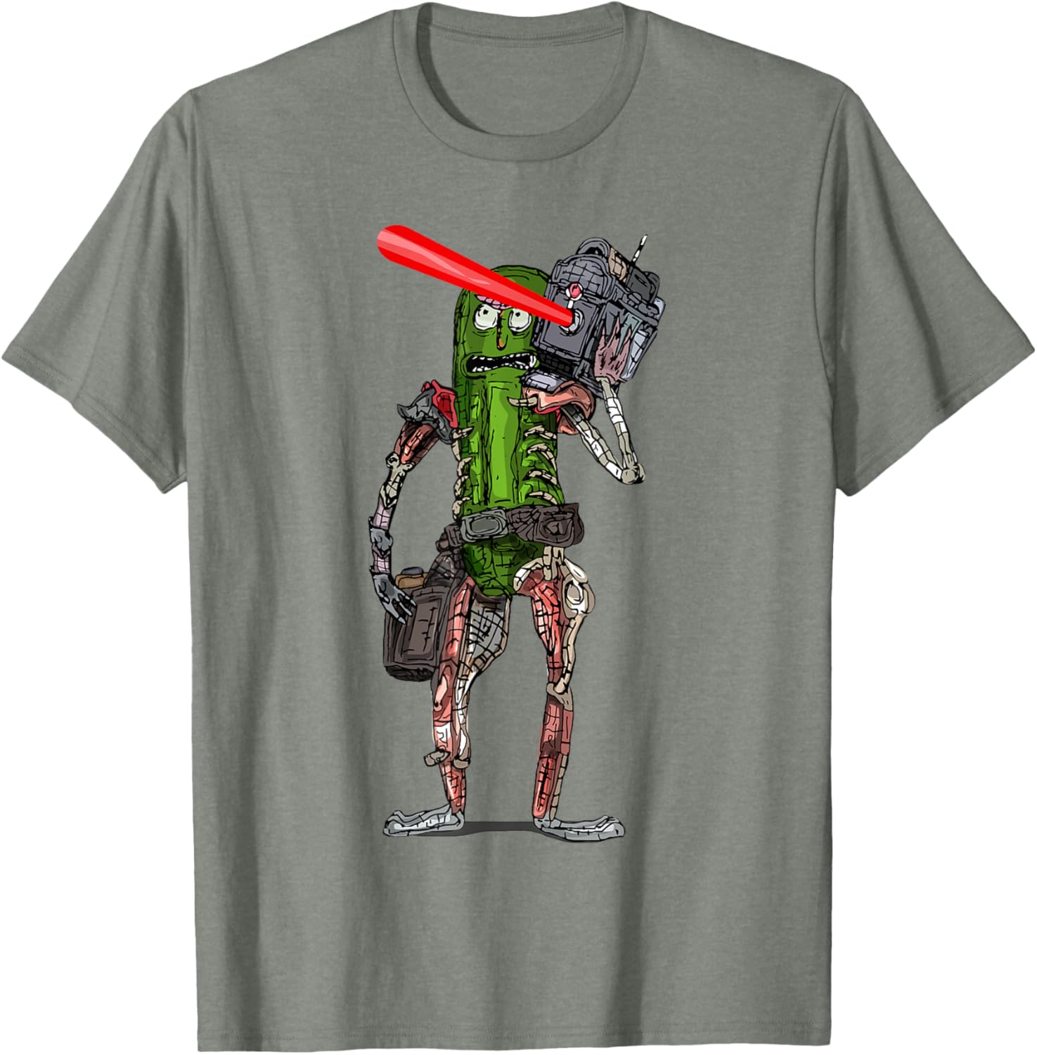 Pickle Rick Laser Beam T-Shirt - Fun Rick and Morty Apparel for Fans - 17