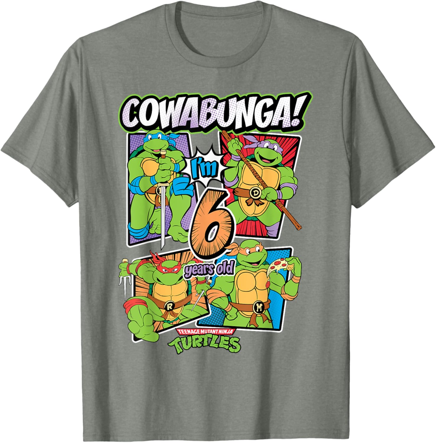 Mademark Teenage Mutant Ninja Turtles T-Shirt for 6 Year Olds Cowabunga - 21