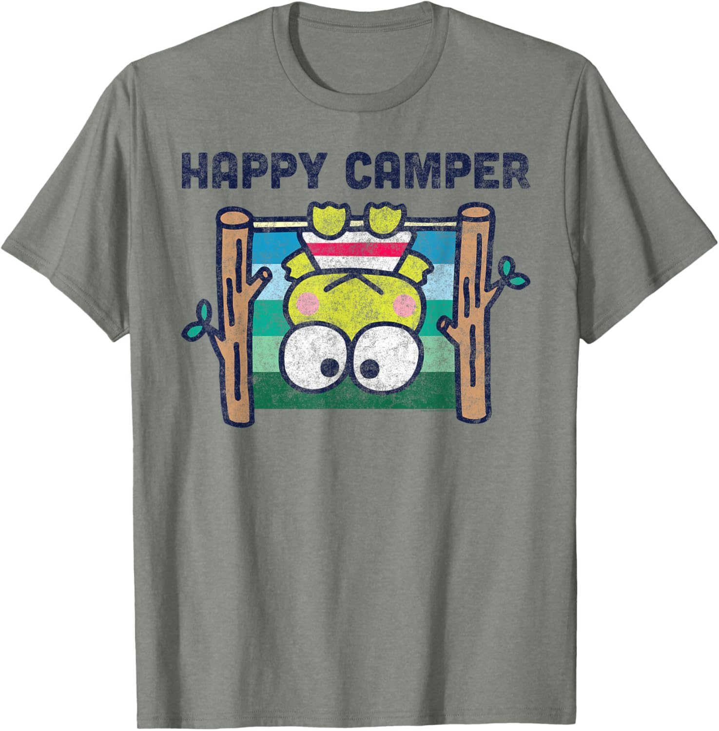 Keroppi Happy Camper T-Shirt Fun Outdoor Adventure Apparel for Kids - 18