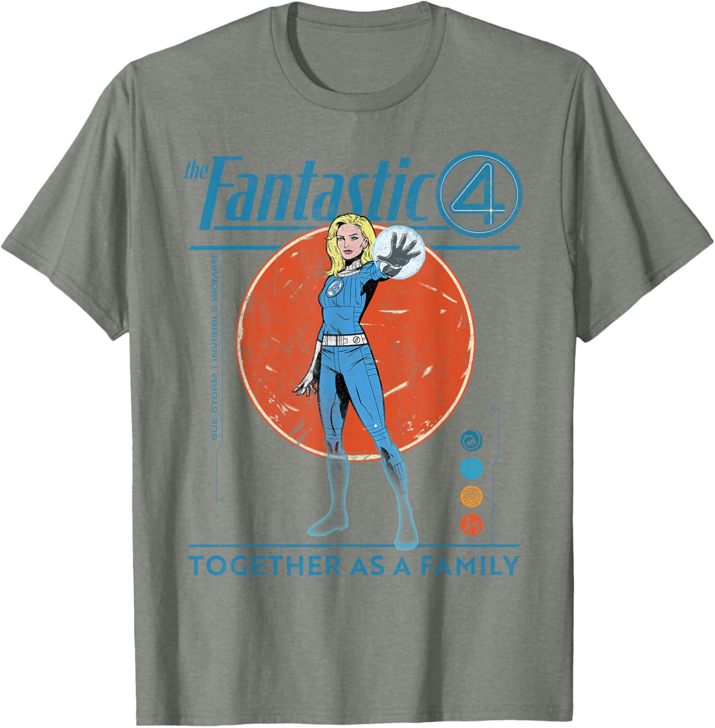 Marvel Fantastic Four Retro T-Shirt Featuring The Invisible Woman Design - 14