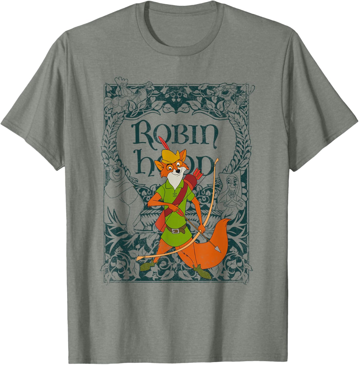 Disney Robin Hood Vintage Distressed T-Shirt for Retro Style Fans - 11