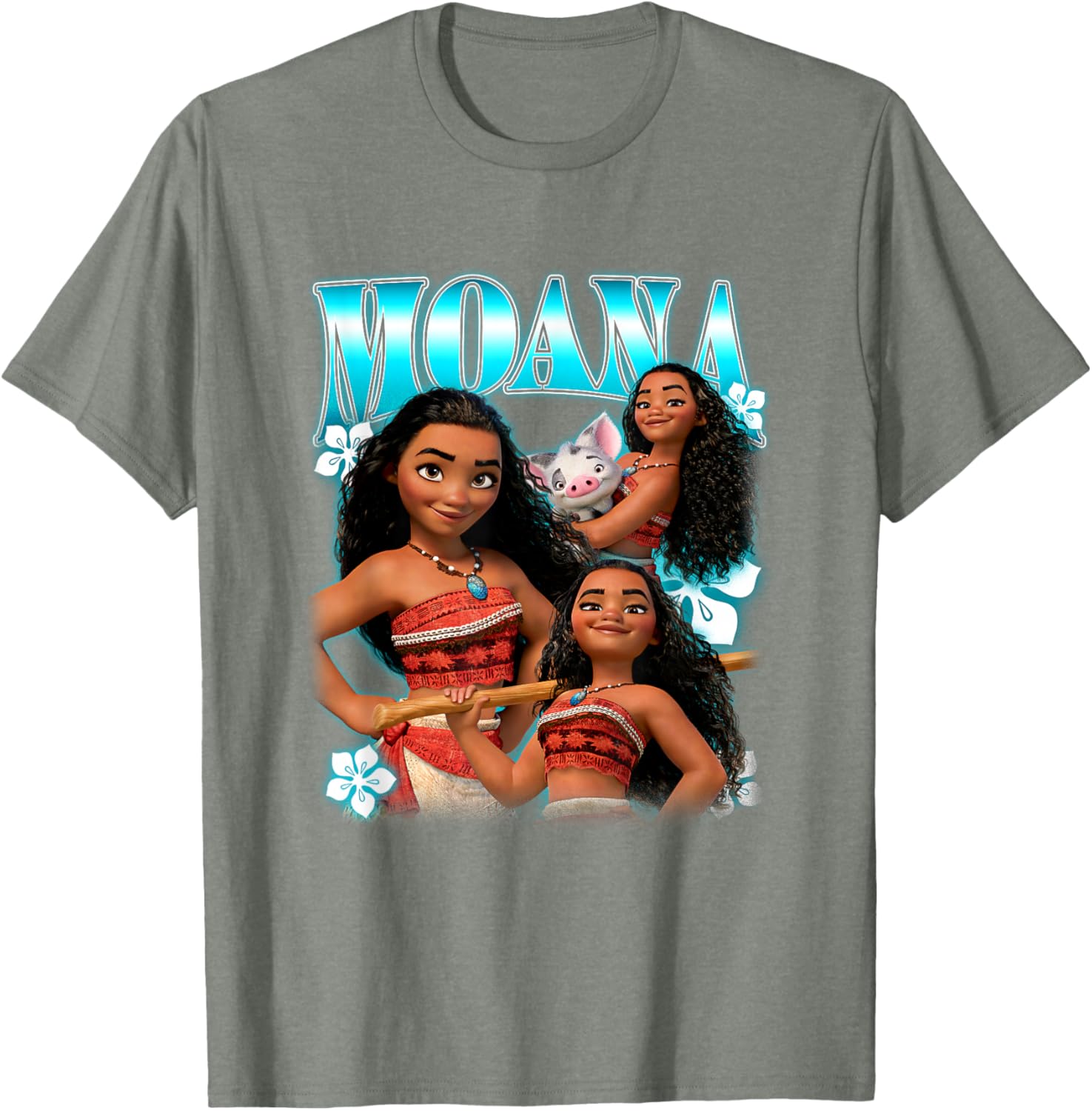 Disney Moana Pua and Moana Collage T-Shirt for Kids and Fans - 12