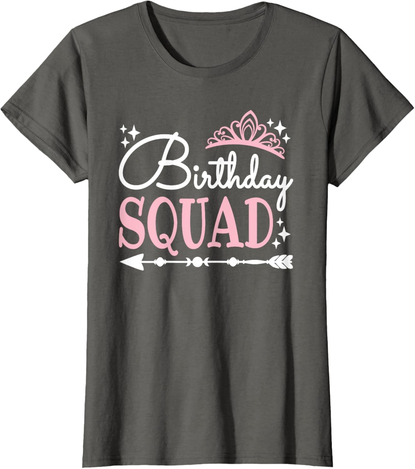 Funny Birthday Squad Bday Queen T-Shirt for Women and Girls - 14
