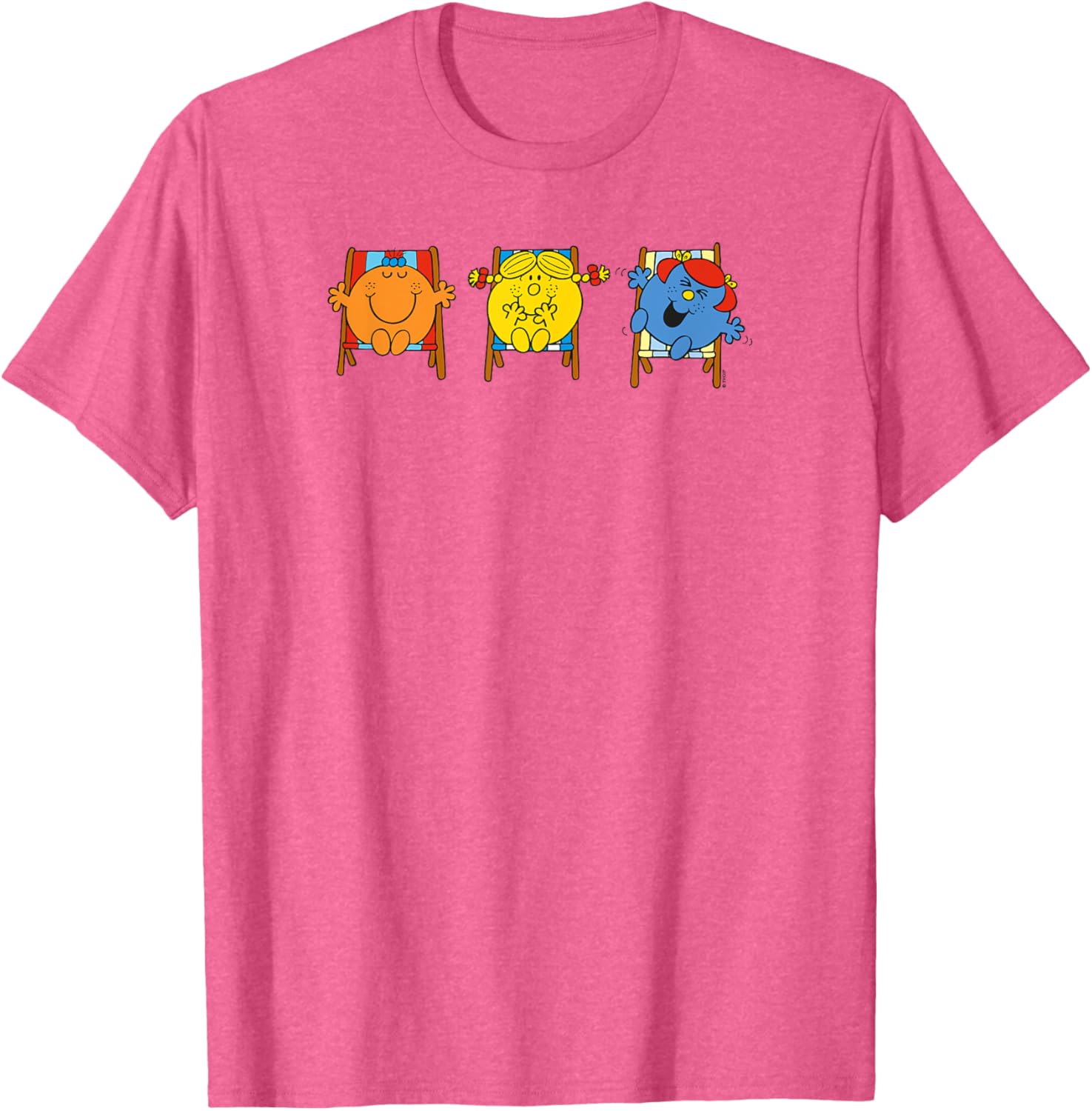 Mr Men Little Miss Sunshine Summer Holiday Deckchairs T-Shirt for Fun Days - 6