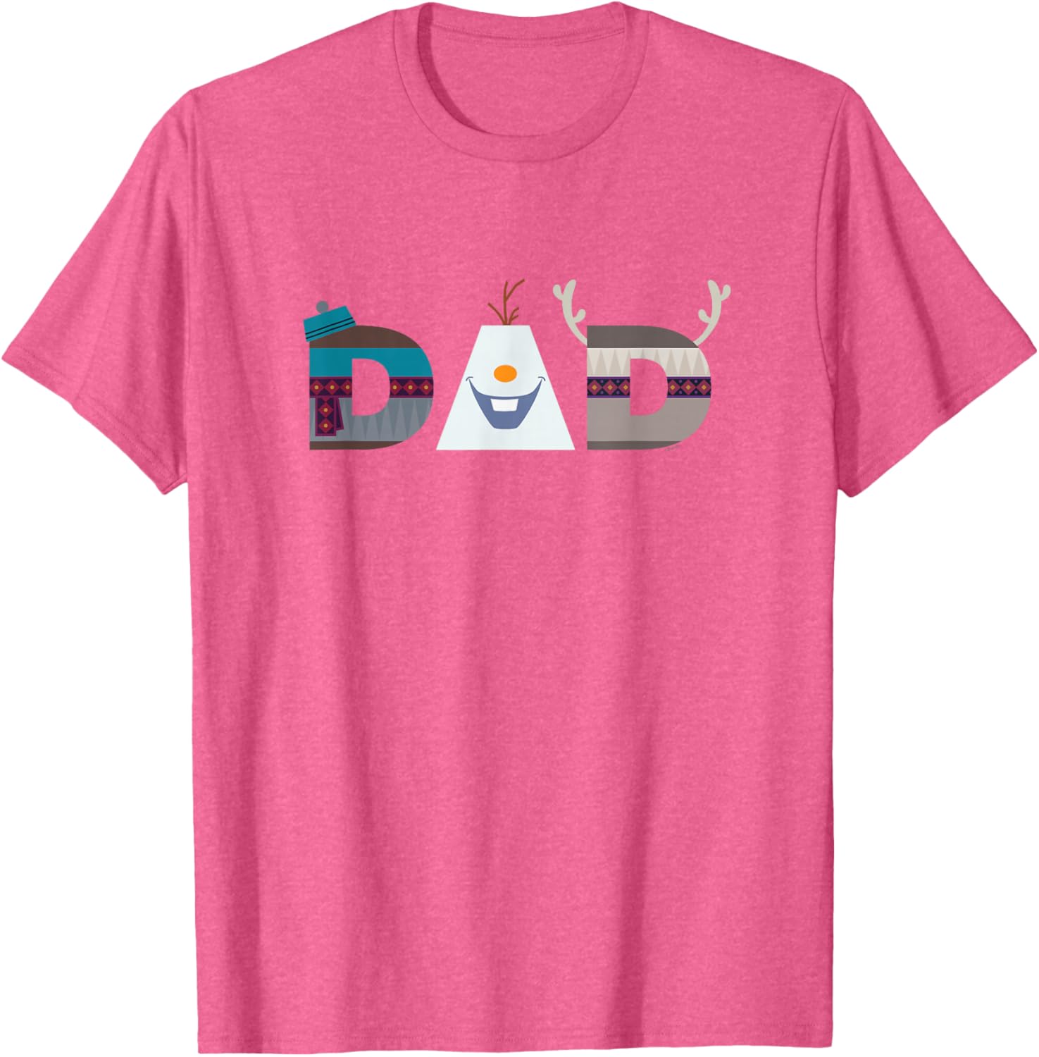 Disney Frozen Olaf Sven Kristoff Dad T-Shirt for Father's Day Birthday - 3