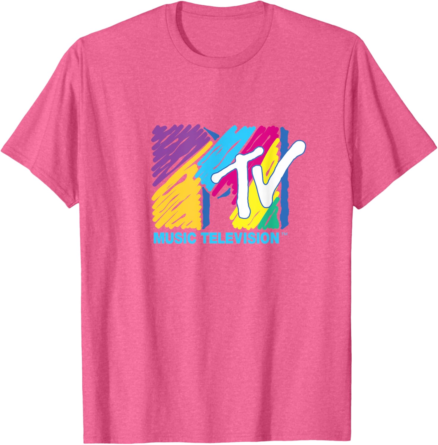Mademark x MTV Colorful Logo Big Pen T-Shirt for Music Lovers - 17