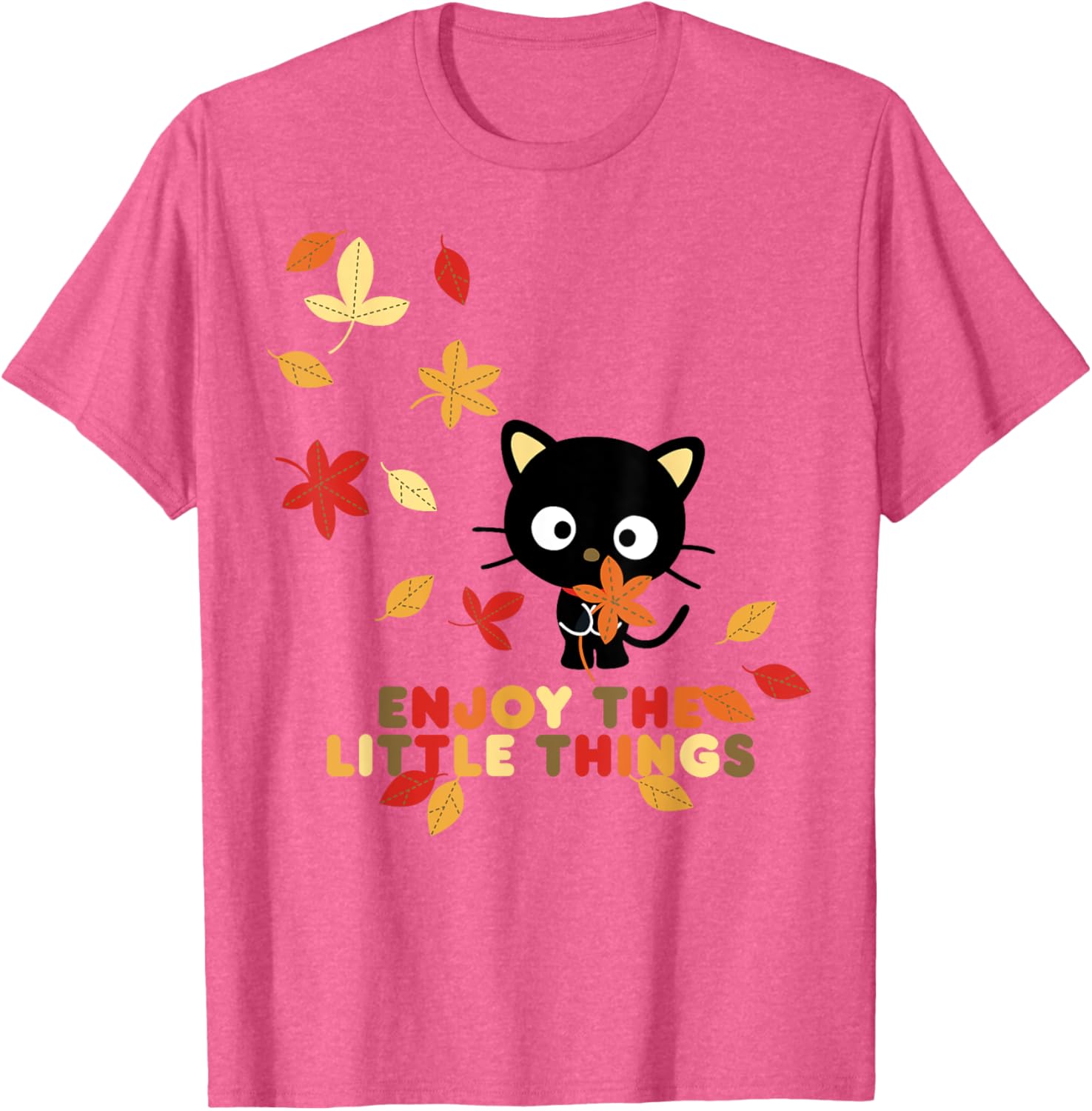 Chococat Enjoy The Little Things Fall Leaves T-Shirt for Everyone - 19