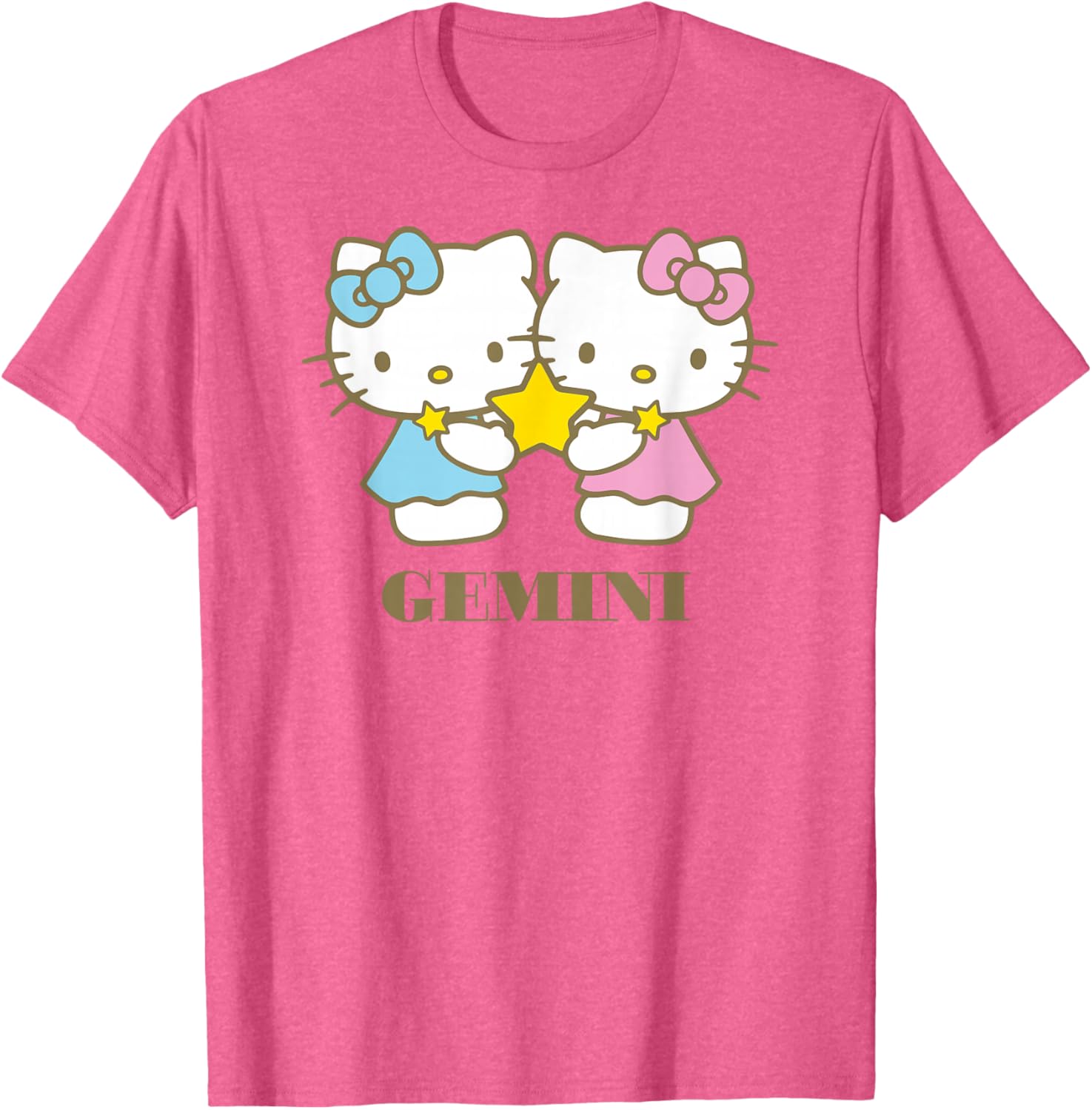 Hello Kitty Gemini T-Shirt for Zodiac Fans - Cute and Stylish Apparel - 2