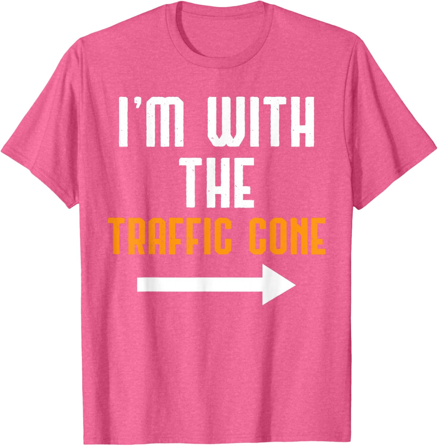 Funny Traffic Cone Costume Couple T-Shirt for Halloween Party Fun - 15