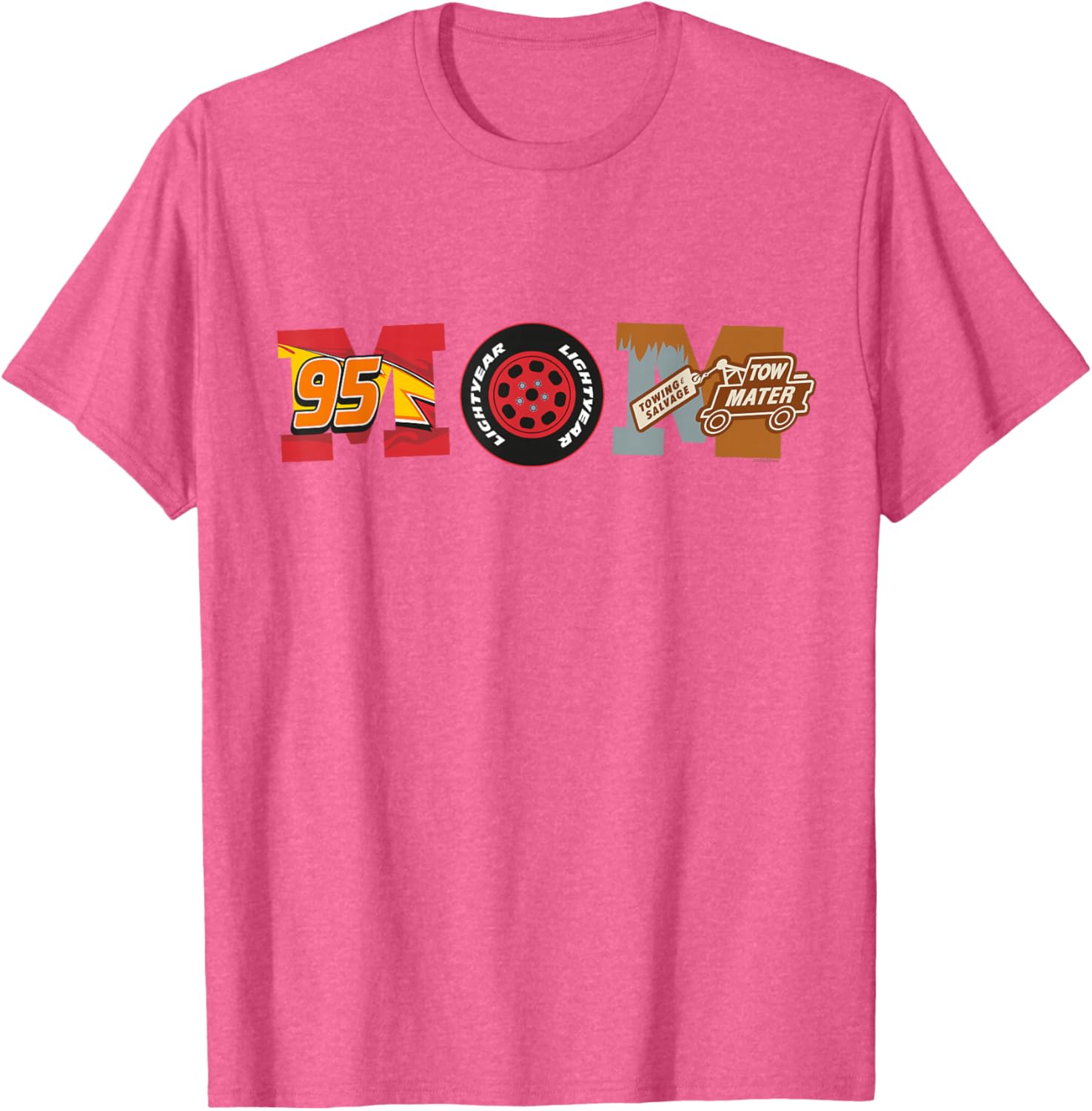 Disney Pixar Cars Mom T-Shirt Perfect for Mother's Day Birthday Gifts - 6