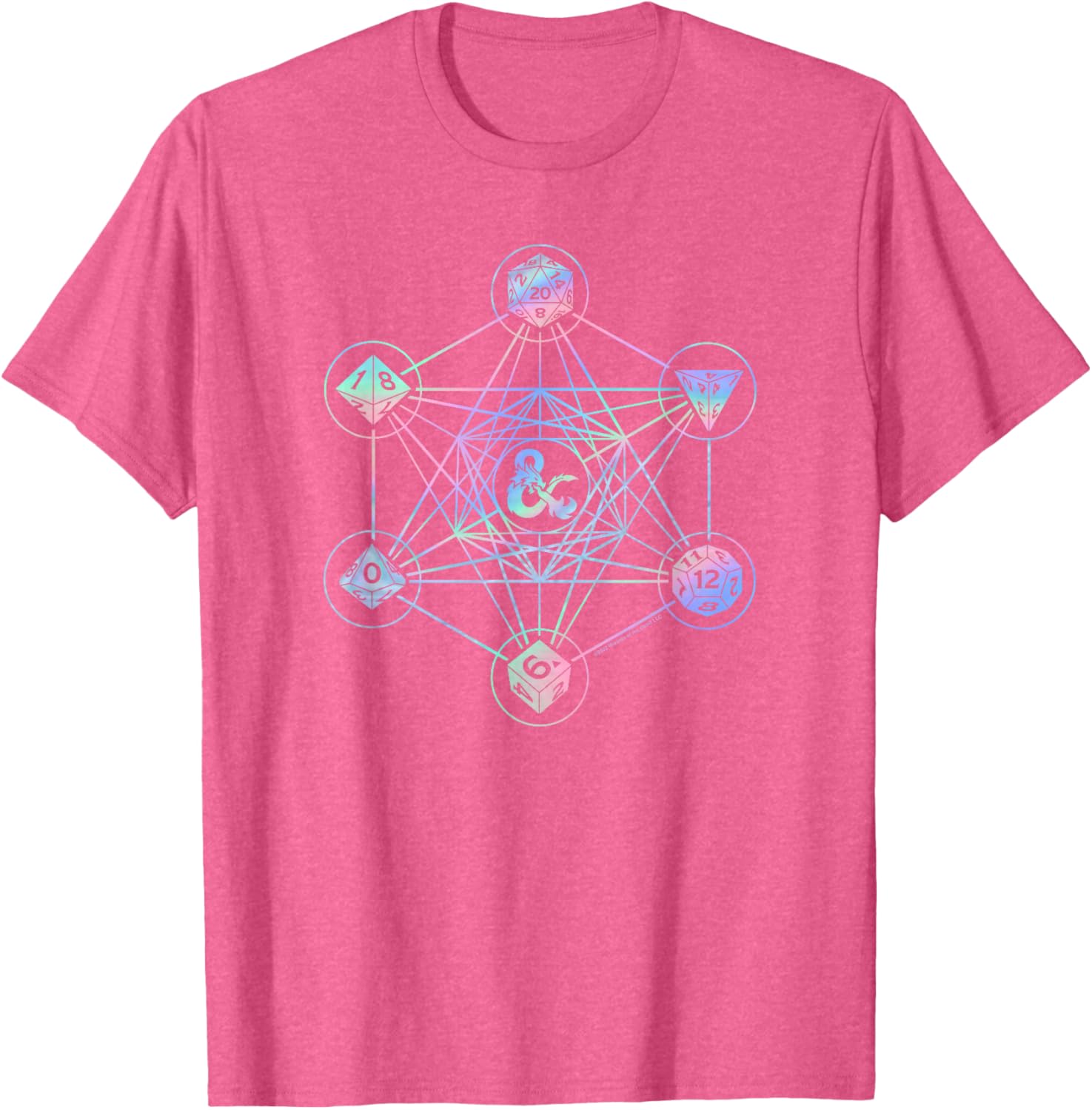 Dungeons and Dragons Geometric Hologram Logo T-Shirt for Gamers - 8