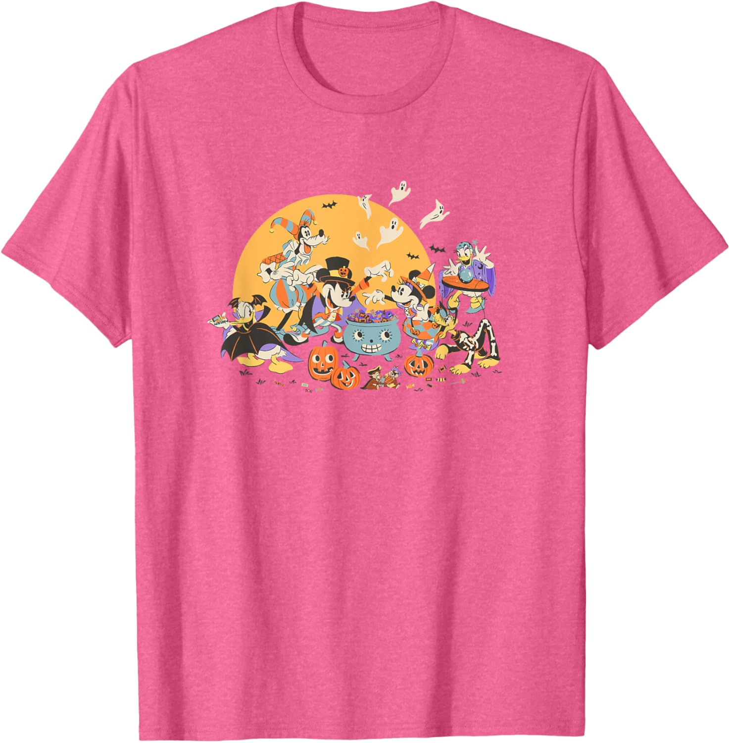 Disney Mickey and Friends Halloween Retro T-Shirt for Fun Holiday Style - 16