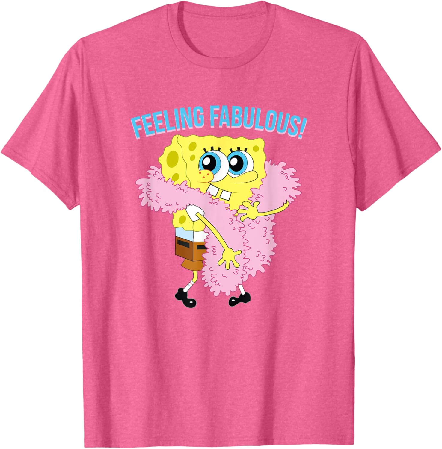 Mademark SpongeBob SquarePants Feeling Fabulous Feather Boa T-Shirt - 2