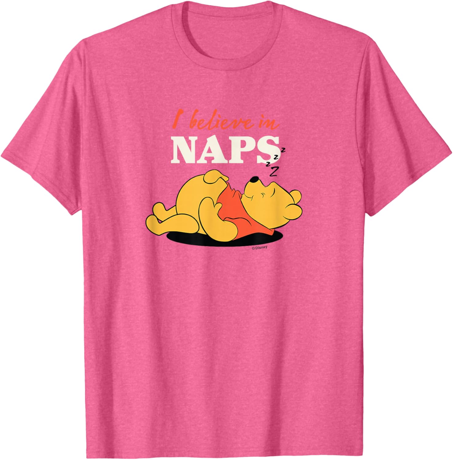 Winnie the Pooh I Believe in Naps T-Shirt for Cozy Comfort Lovers - 8