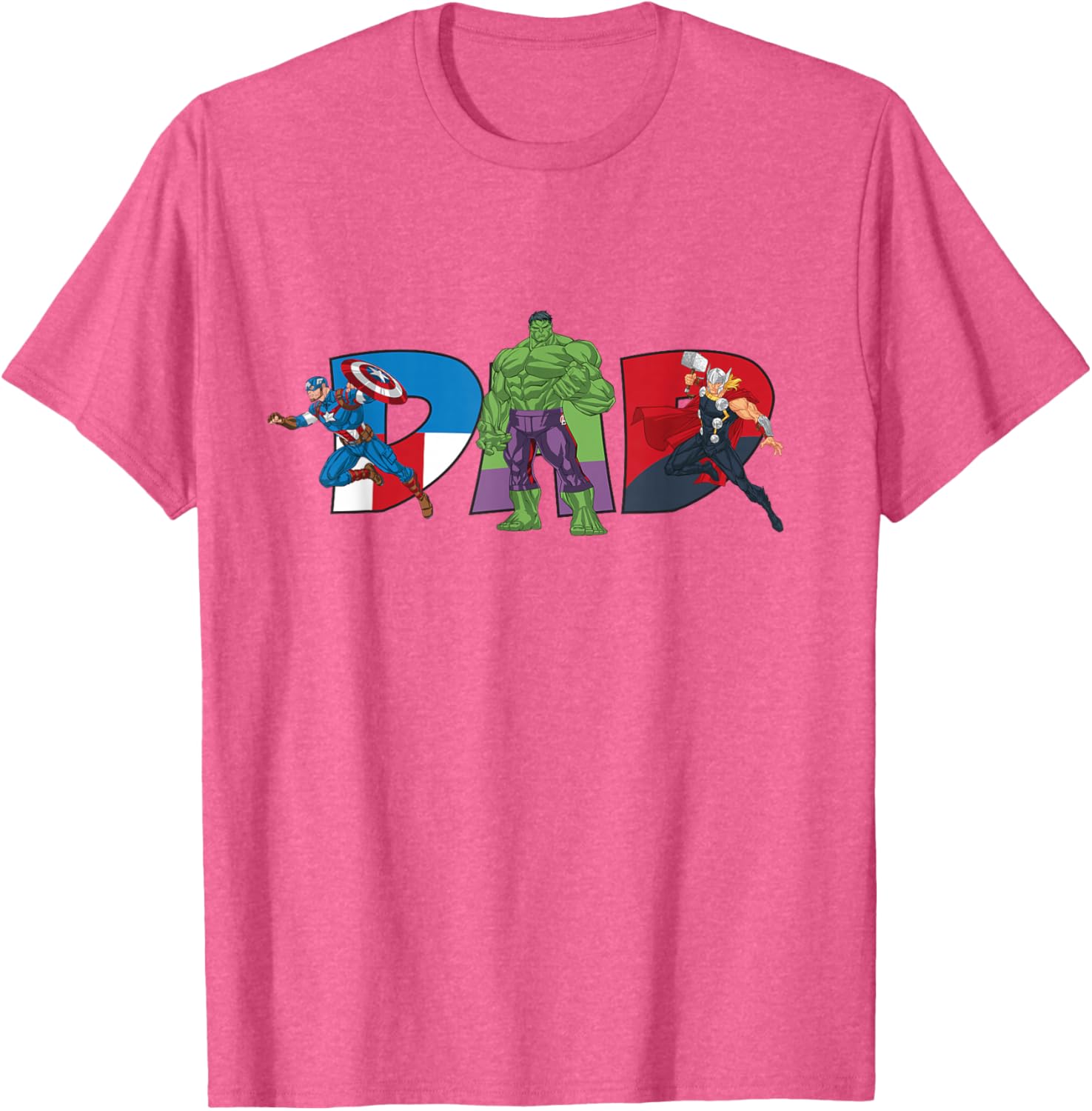 Marvel Avengers Team Dad Father's Day T-Shirt for Family Adventures - 6