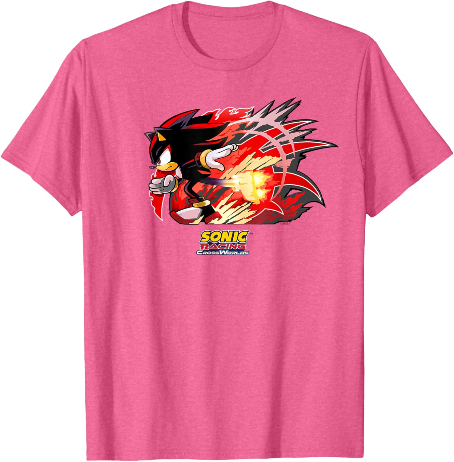 Sonic Racing CrossWorlds Shadow Decal T-Shirt for Gamers and Fans - 2