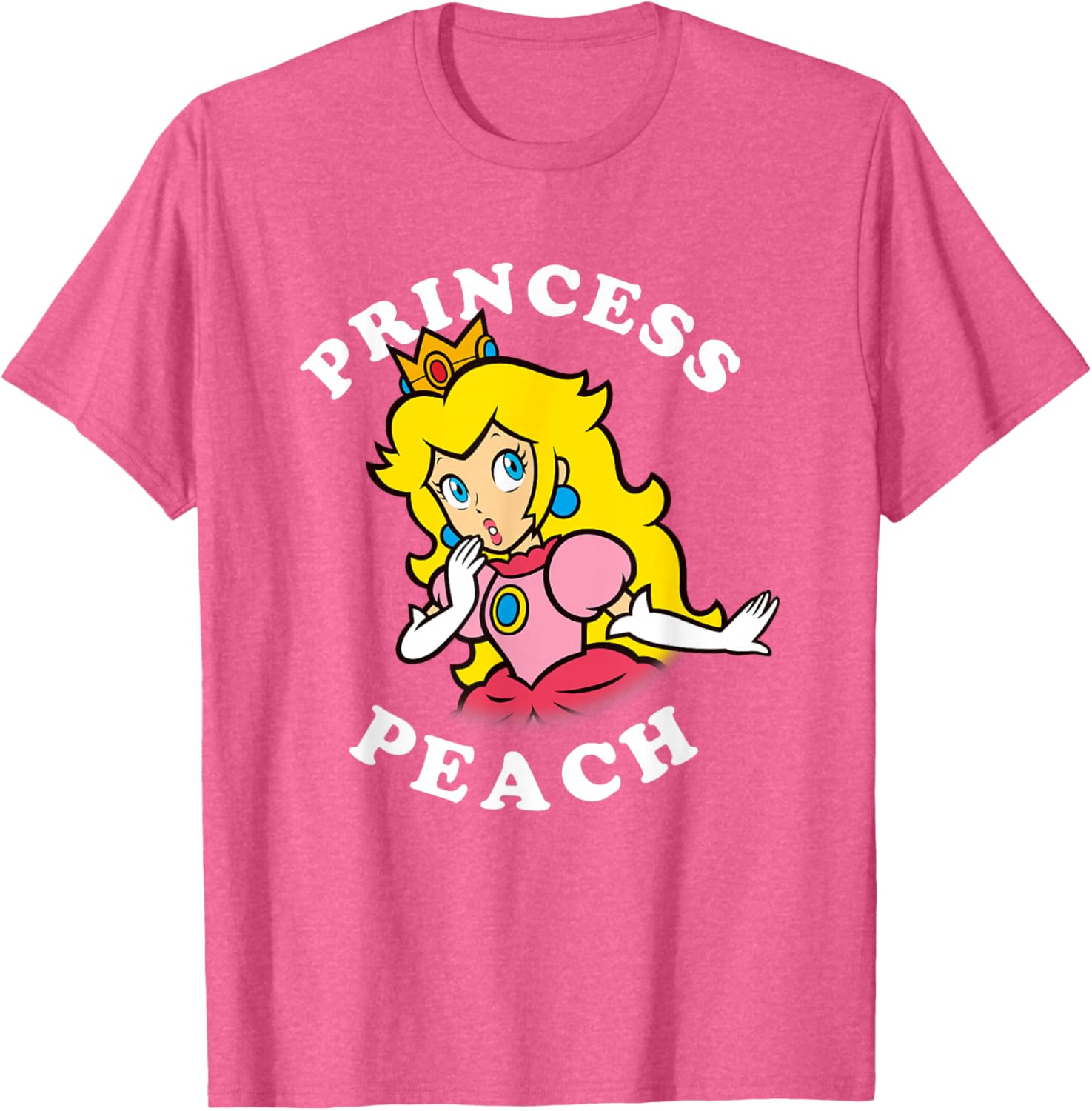 Super Mario Princess Peach Big Portrait T-Shirt for Fans and Collectors - 3