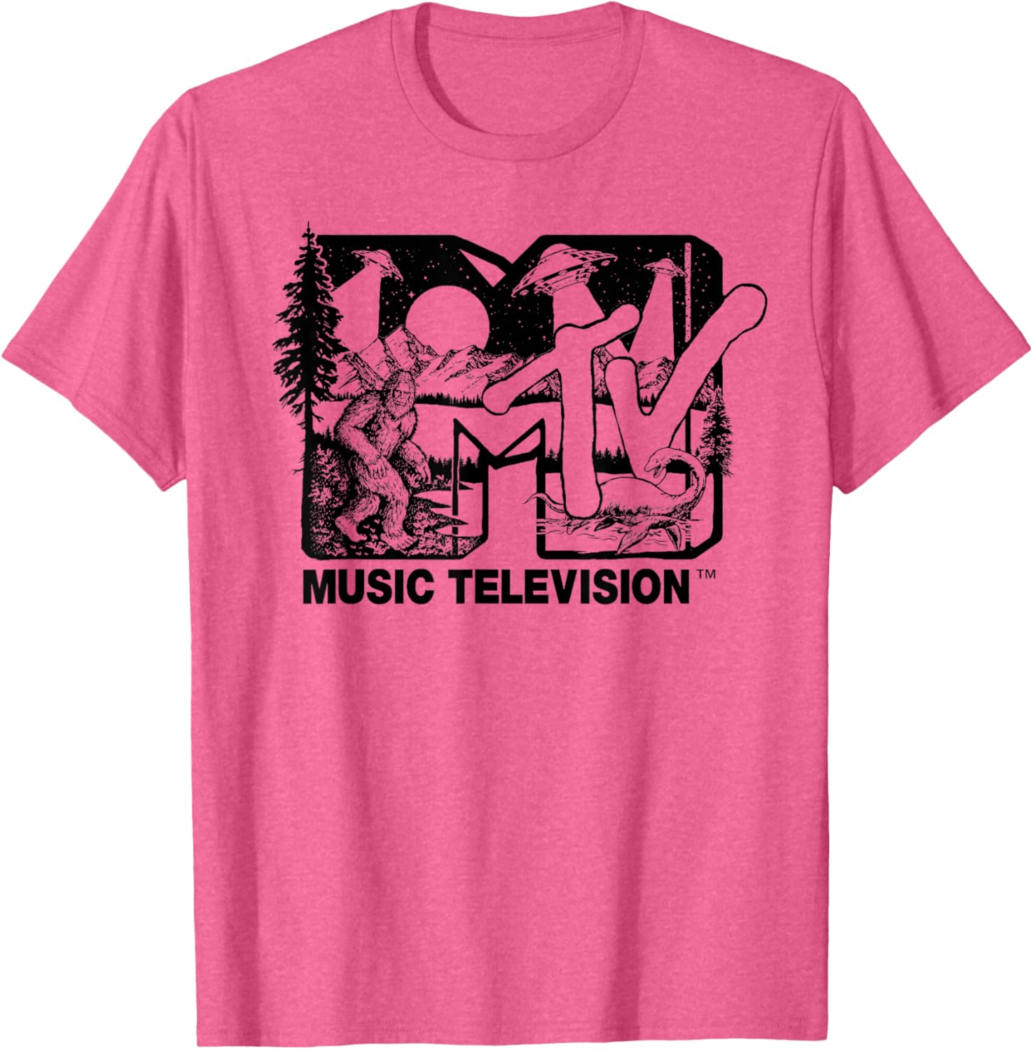 Mademark x MTV Cryptid Logo T-Shirt Featuring Bigfoot UFO & Nessie - 4