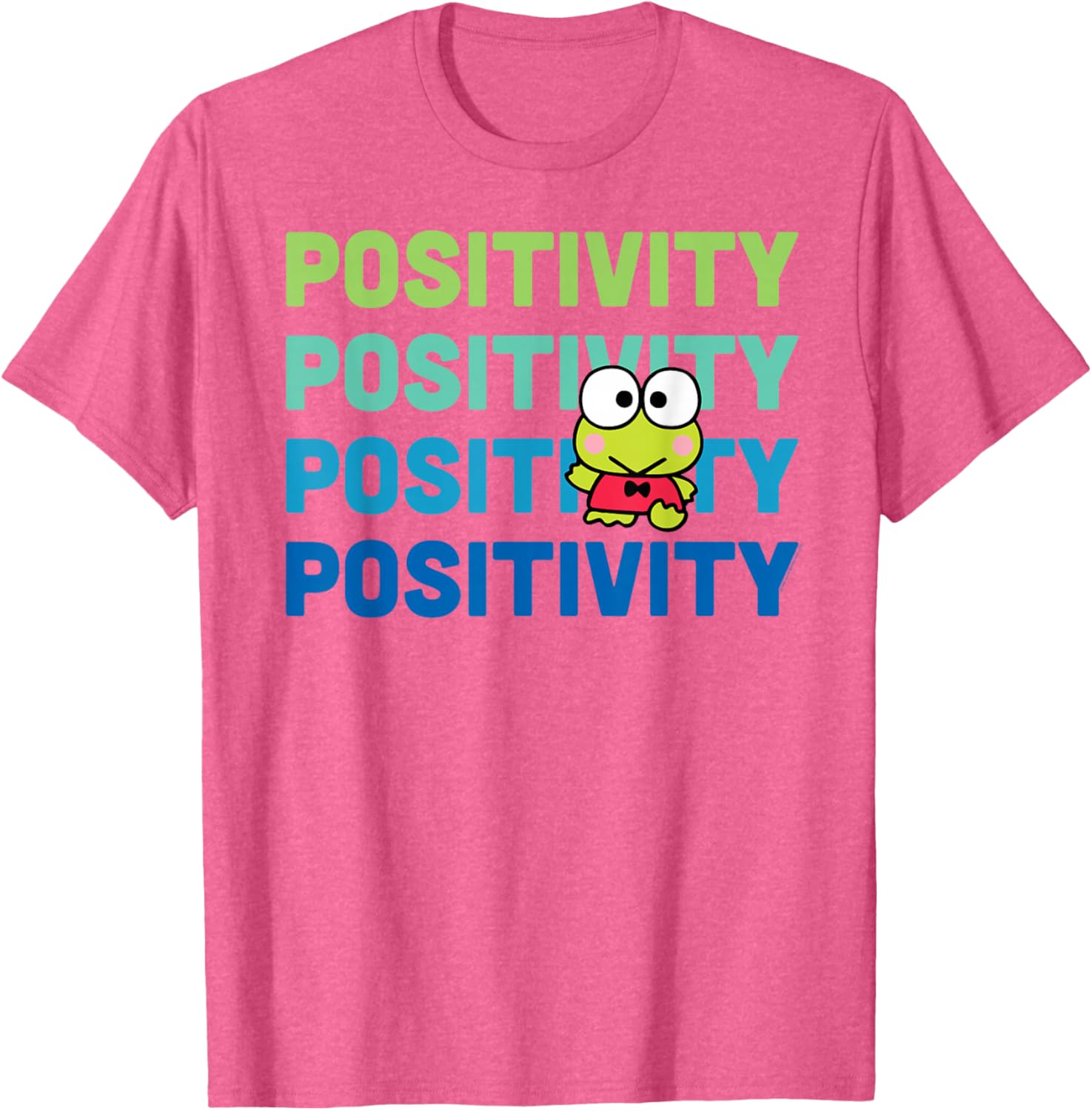 Keroppi Positivity T-Shirt - Cute Frog Design for Fun Fashion Lovers - 3