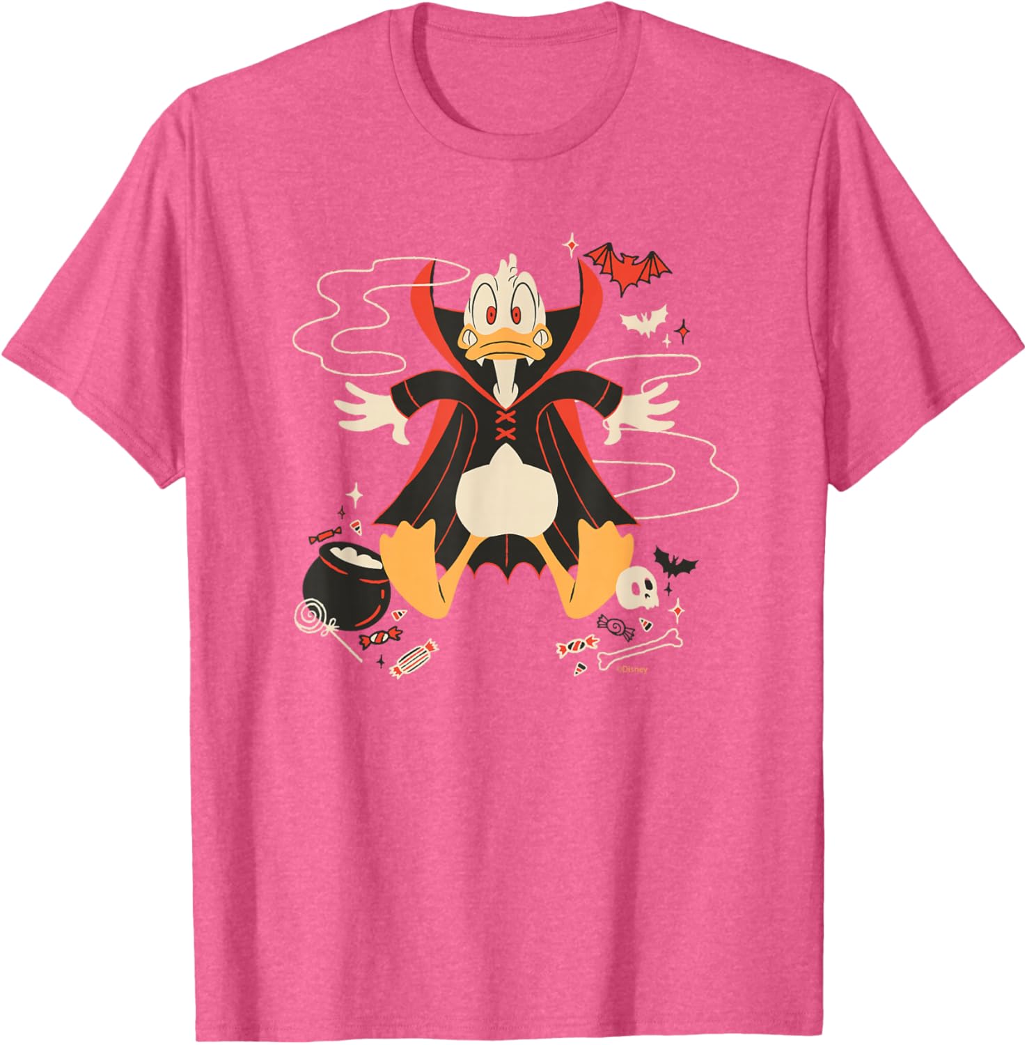 Disney Donald Duck Vampire Halloween T-Shirt for Fun Spooky Style - 6