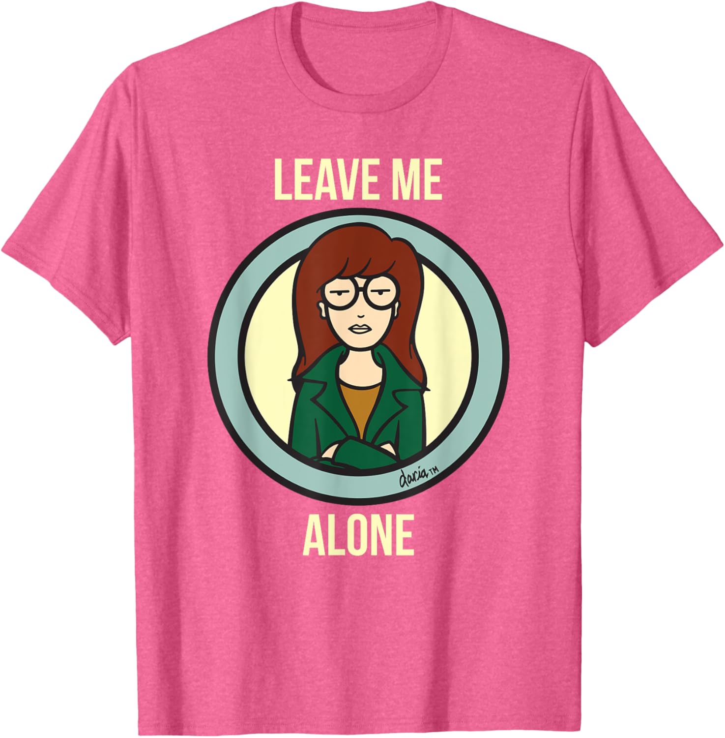 Mademark x Daria Leave Me Alone T-Shirt for Trendy Casual Wear - 8