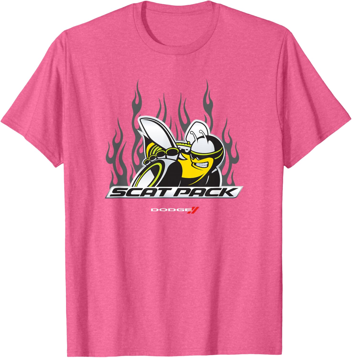 Dodge Scat Pack Flames T-Shirt for Car Enthusiasts - Stylish Apparel - 8