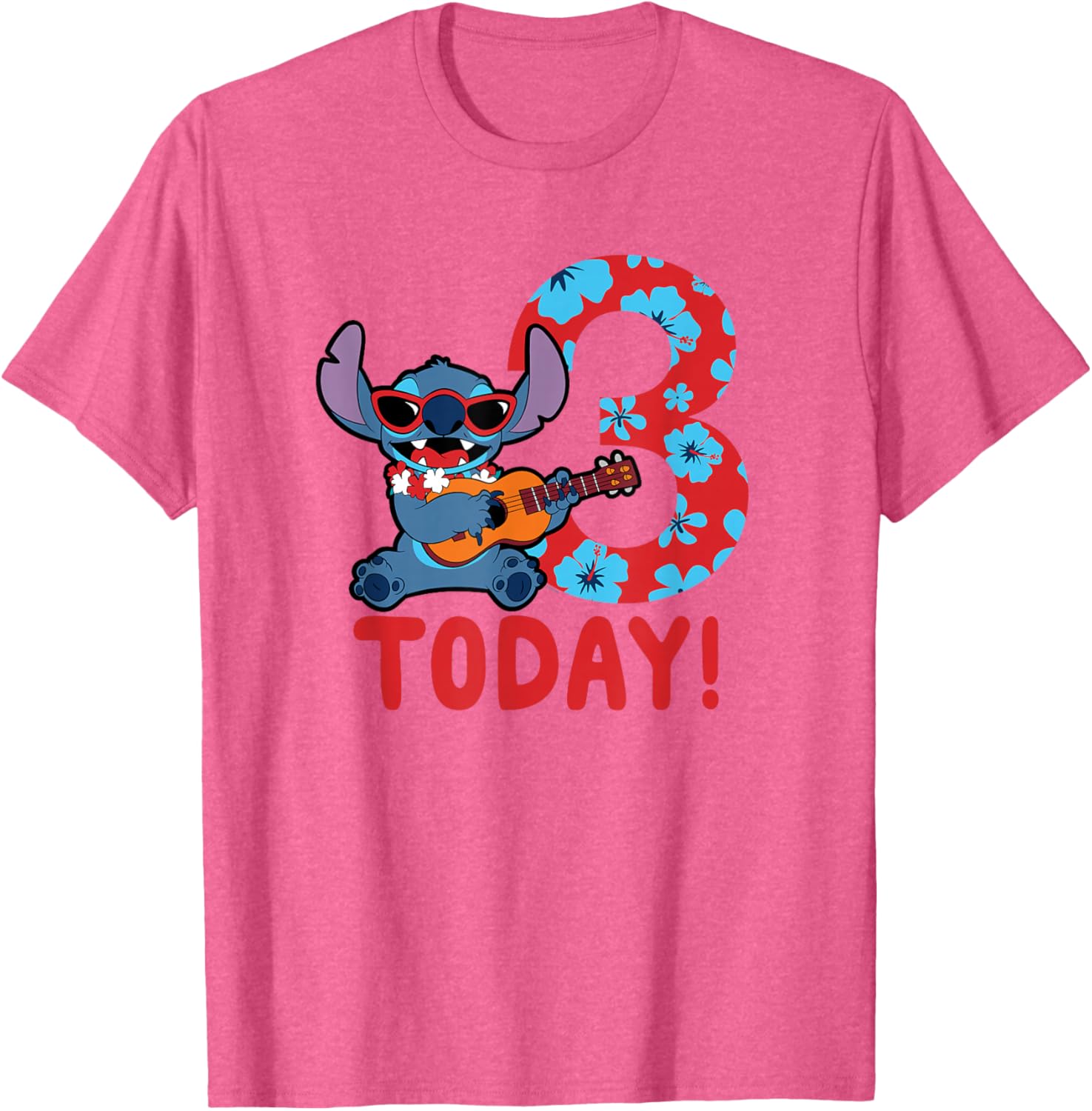 Disney Lilo & Stitch Tropical Birthday T-Shirt for 3 Year Olds - 11