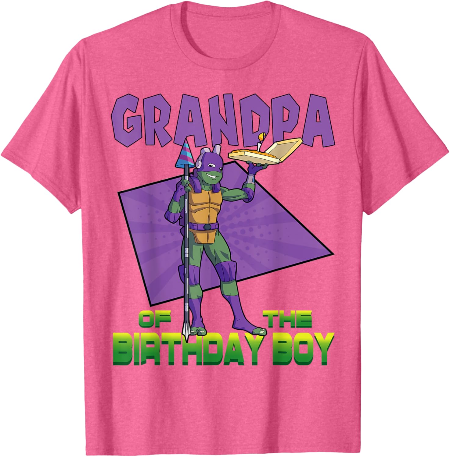 Donnie Grandpa of the Birthday Boy Pizza Theme T-Shirt for TMNT Fans - 13