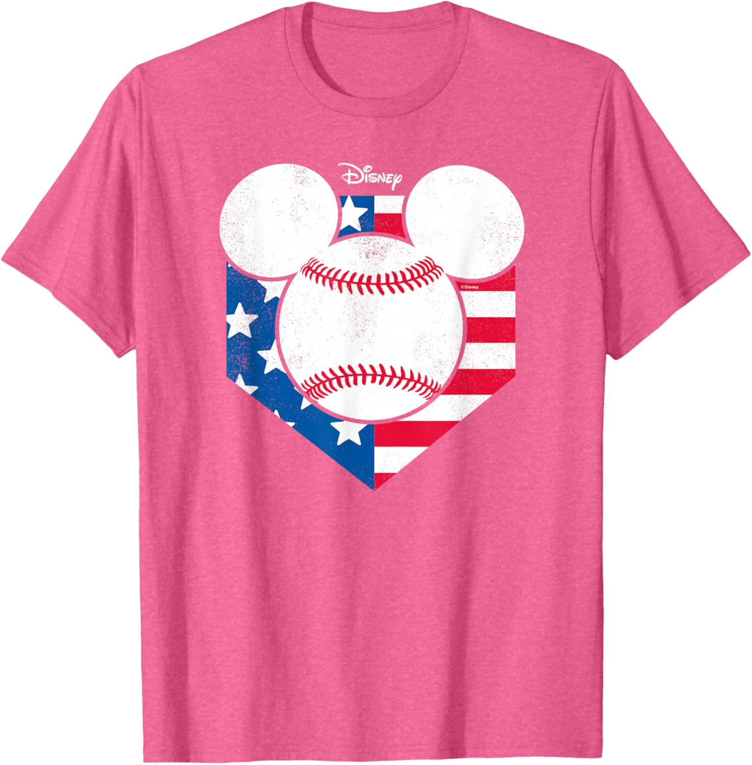 Disney Mickey Baseball Diamond T-Shirt Cool Graphic Tee for Fans - 4
