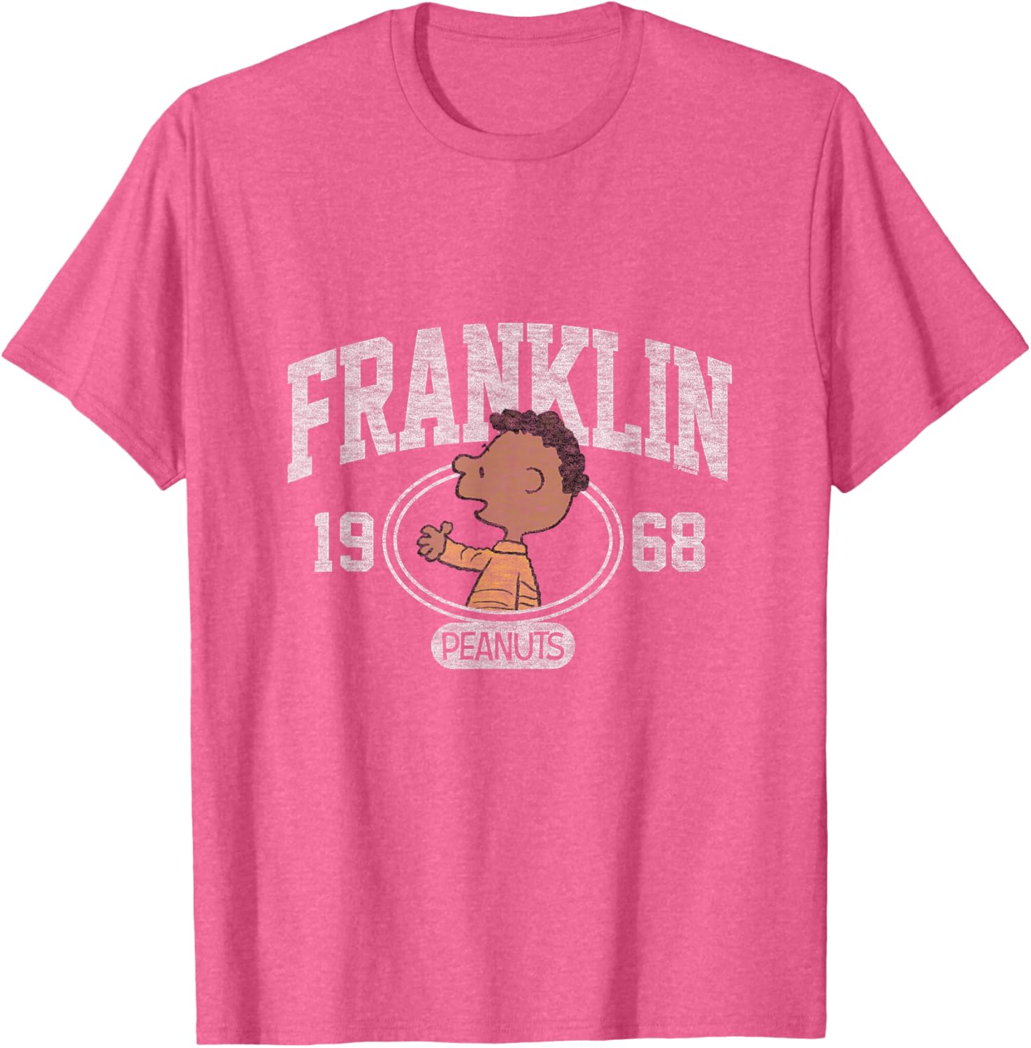 Franklin Collegiate 1968 Peanuts T-Shirt for Vintage Cartoon Fans - 8