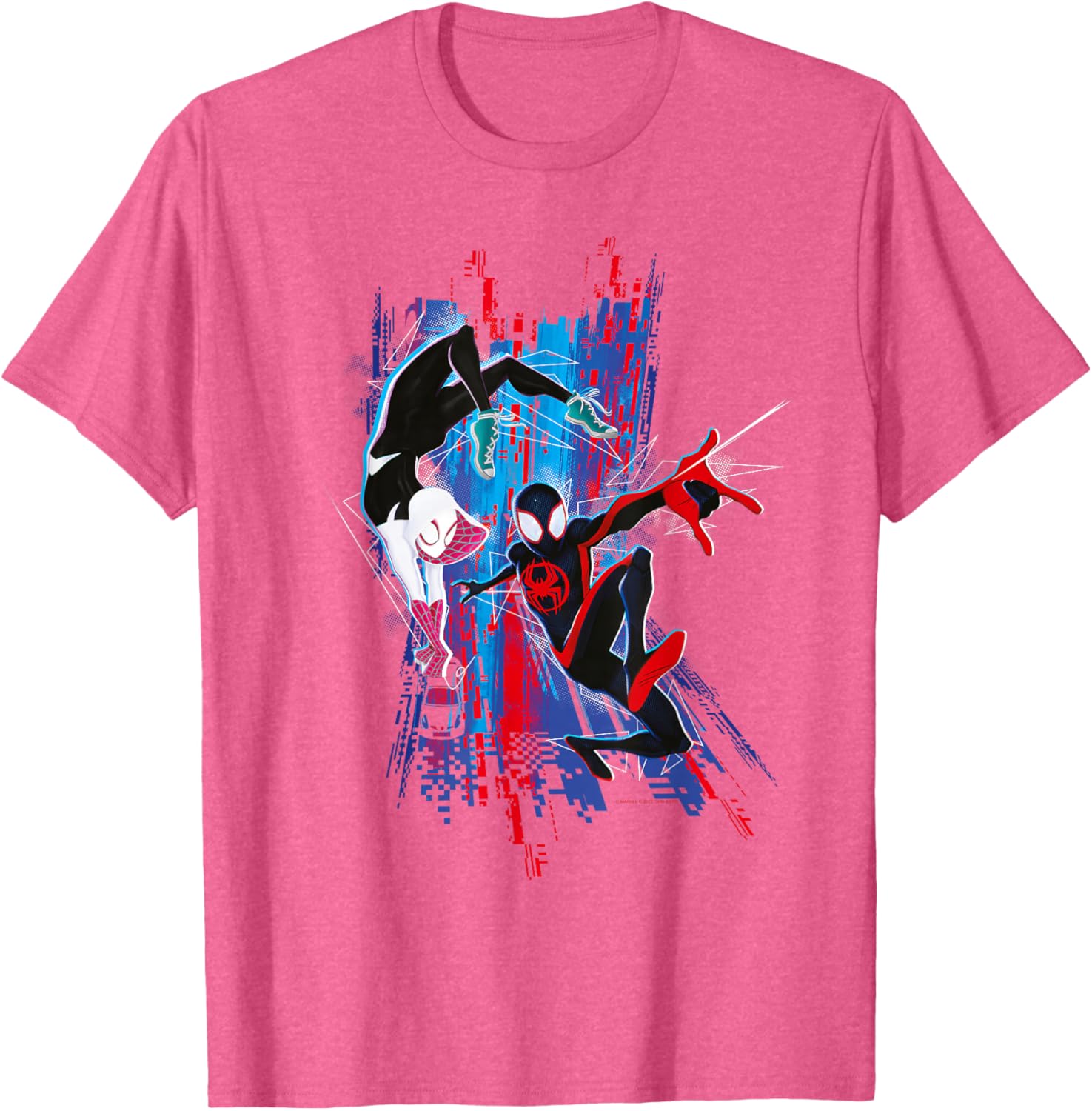 Marvel Spider-Man Across the Spider-Verse Miles and Gwen T-Shirt Classic Design - 6