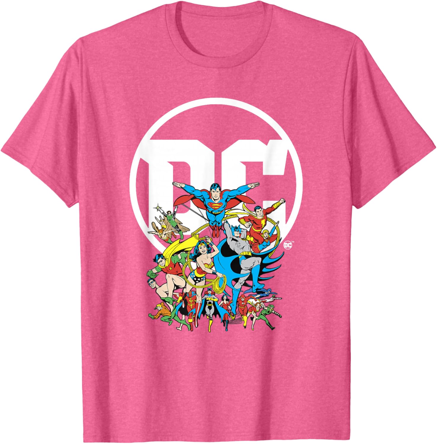 DC Comics Character Group Logo Poster T-Shirt for Fans and Collectors - 4